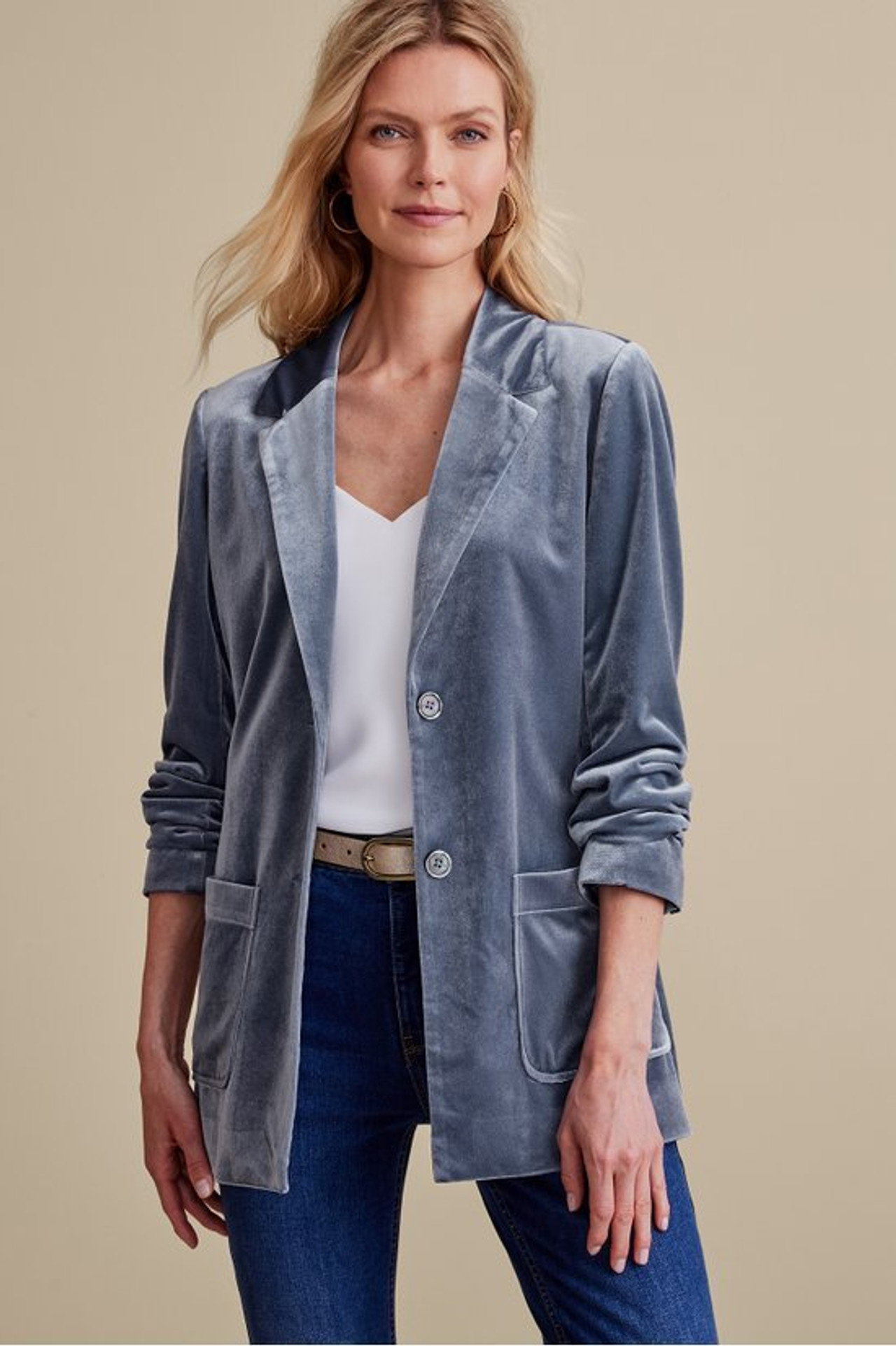 Holly Velvet Blazer - Soft Surroundings Outlet