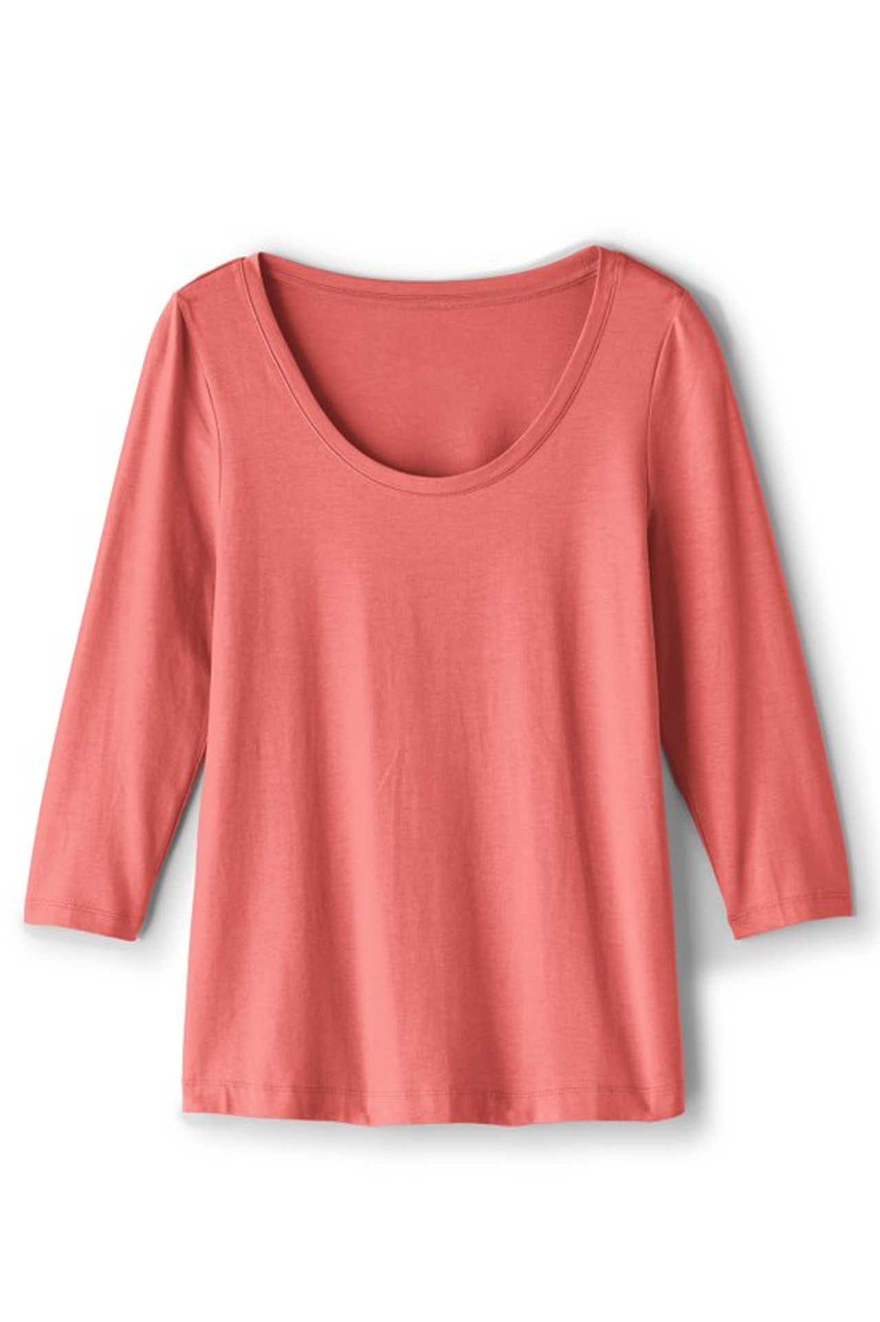 SoftEssential™ Supima® 3/4 Sleeve Tee I - Soft Surroundings Outlet