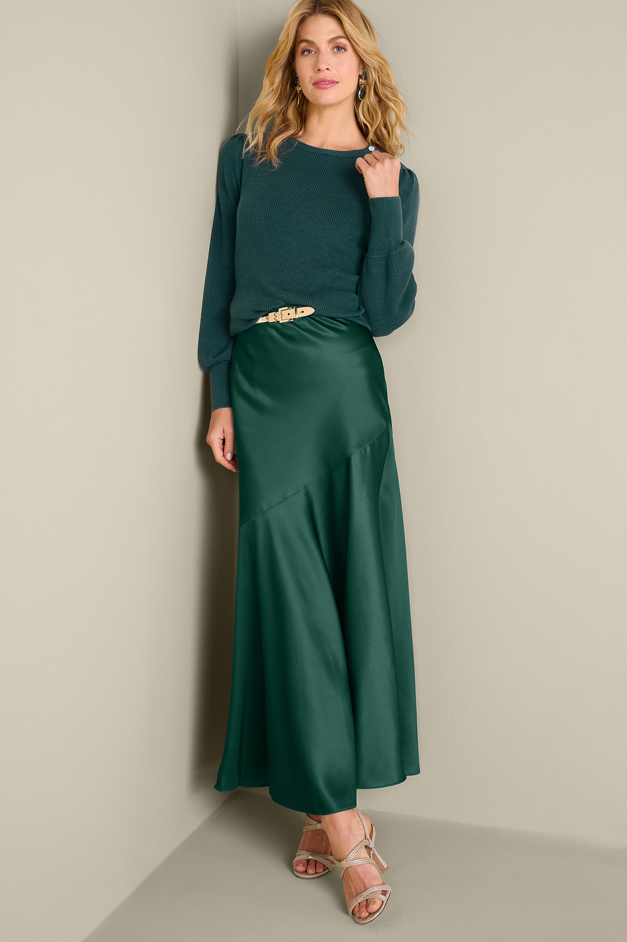 Blaise Satin Skirt - Soft Surroundings Outlet