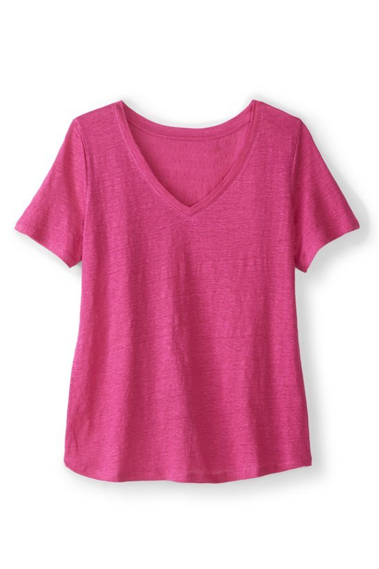 Aubrey Linen Slub Tee - Soft Surroundings Outlet