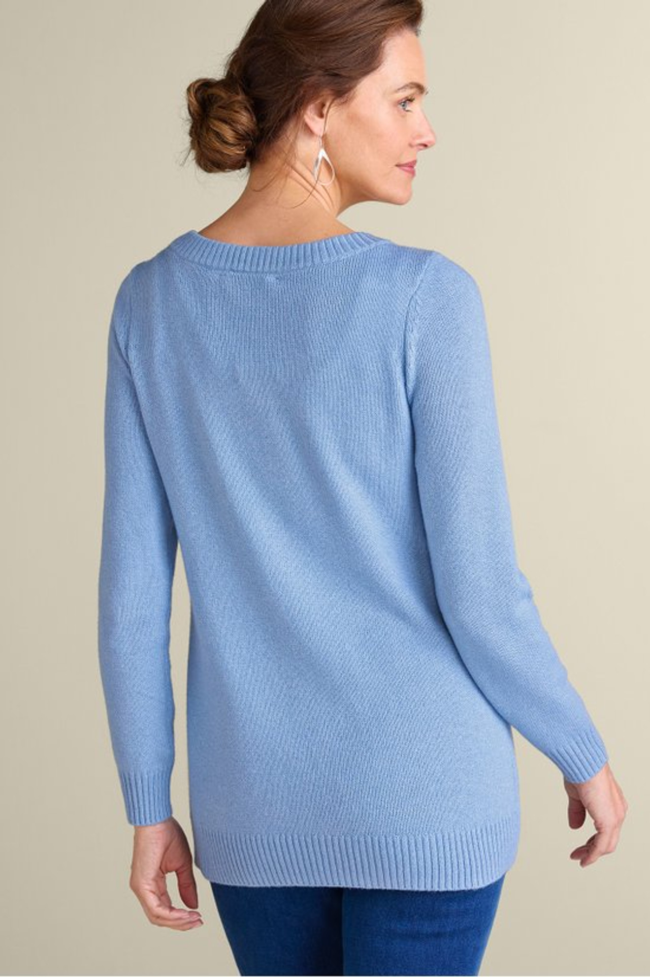 Draya Eyelash Snowflake Sweater - Soft Surroundings Outlet