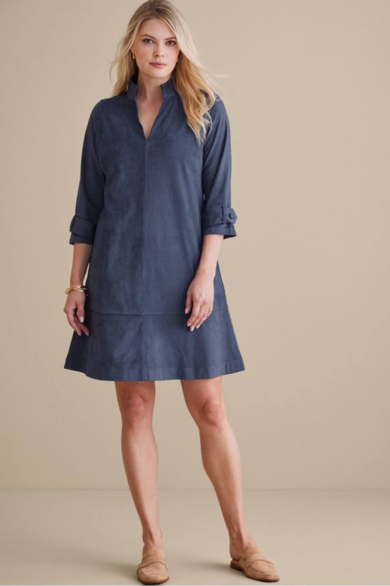 Rani Faux Suede Dress - Soft Surroundings Outlet