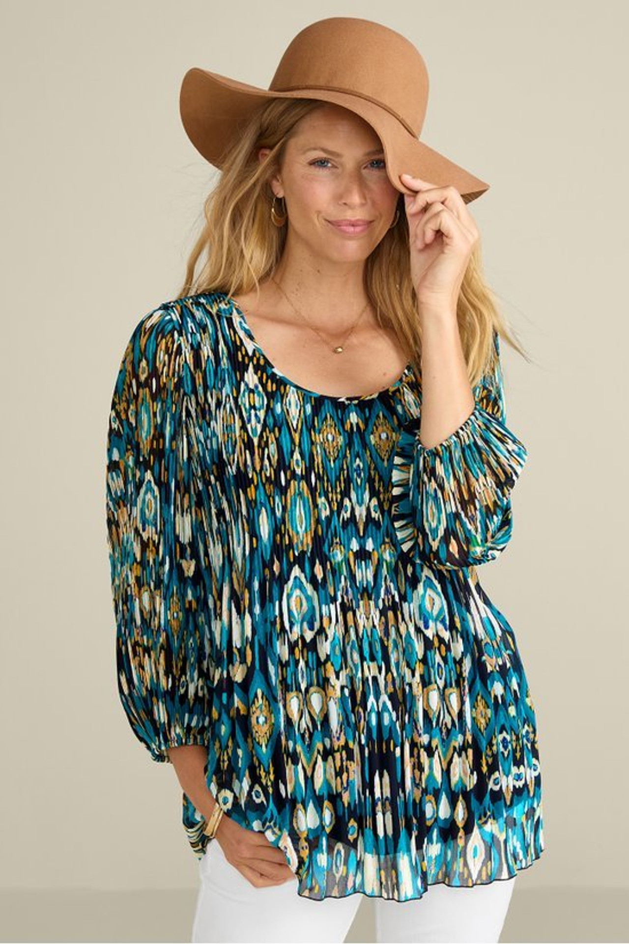 Imrie 3/4 Sleeve Tunic - Soft Surroundings Outlet