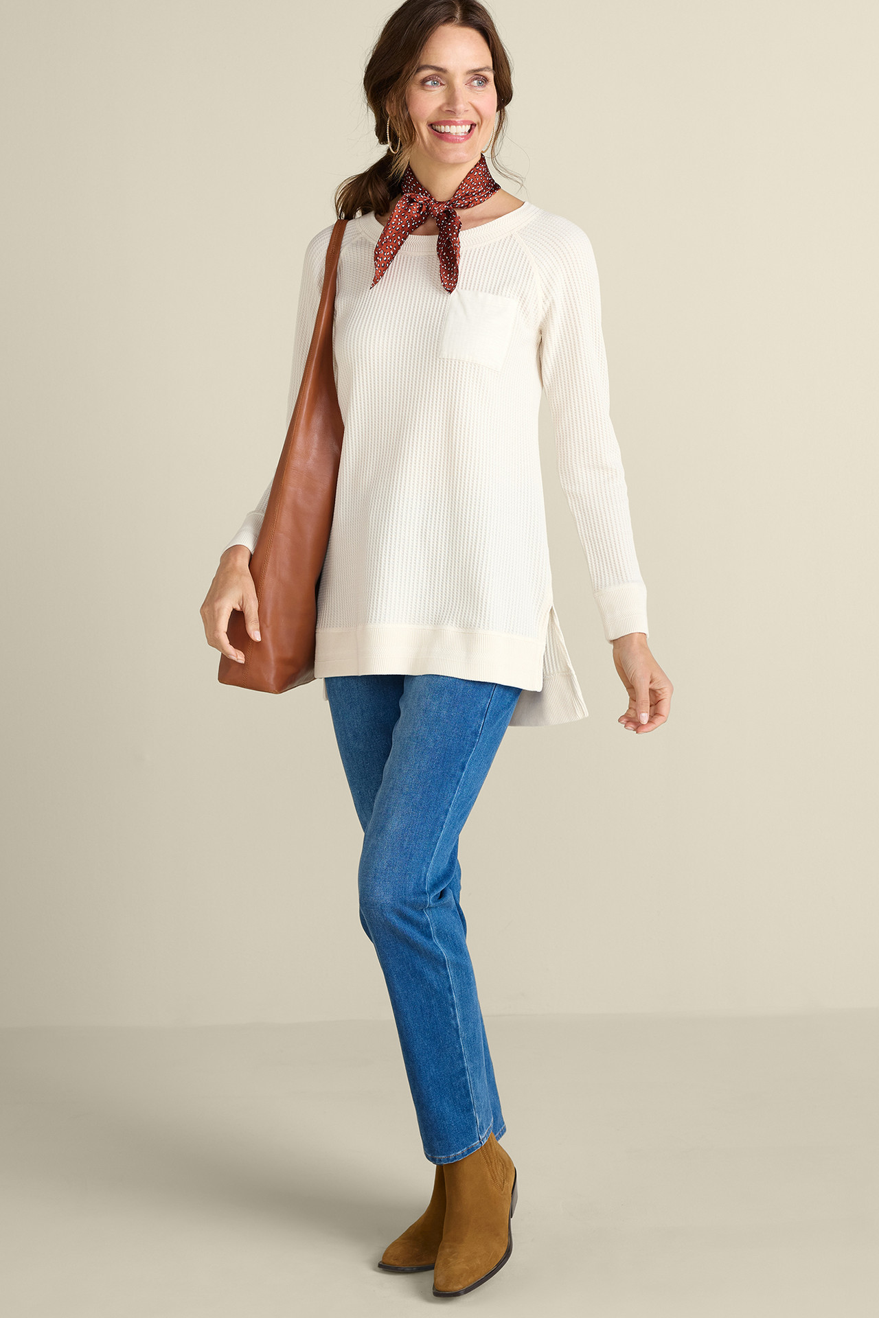 Autumn Waffle Tunic - Soft Surroundings Outlet
