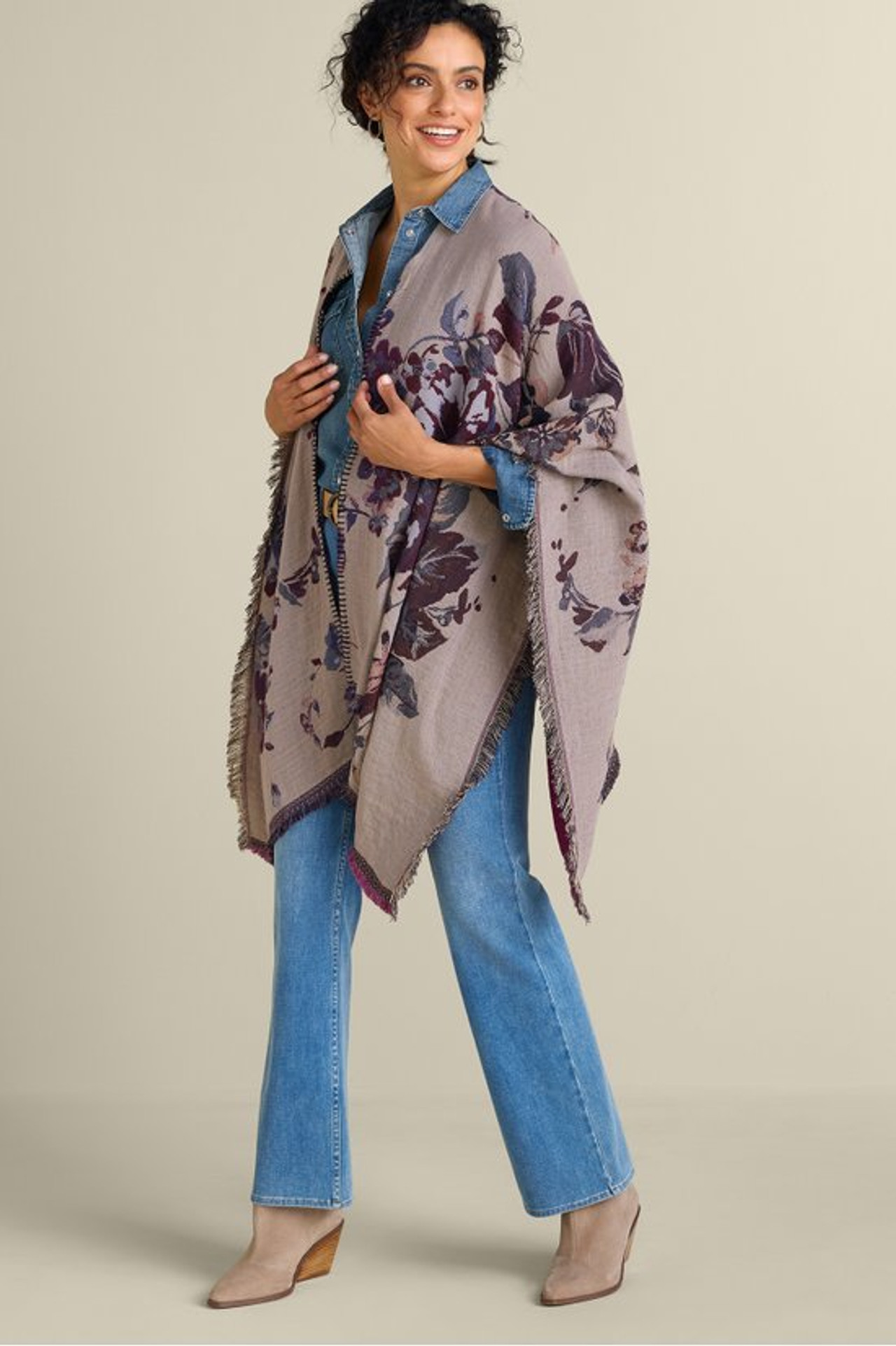 Beatrix Floral Wrap - Soft Surroundings Outlet