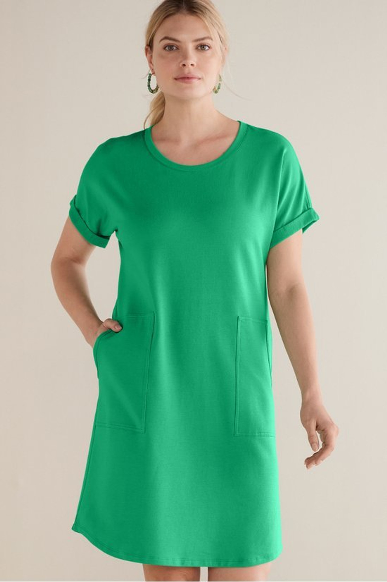 Fina French Terry Short Dress - Soft Surroundings Outlet