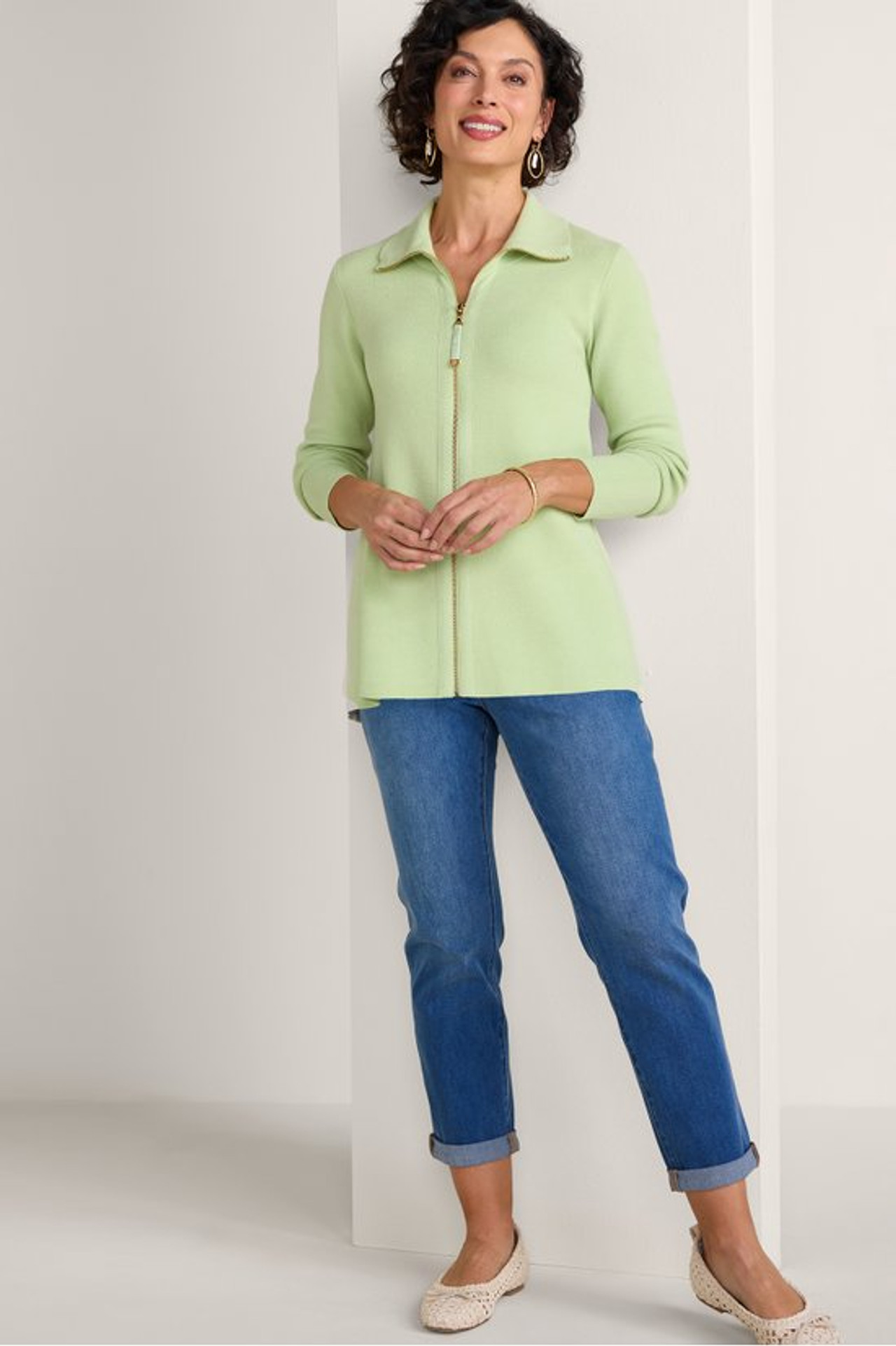 Meria Zip Cardi - Soft Surroundings Outlet