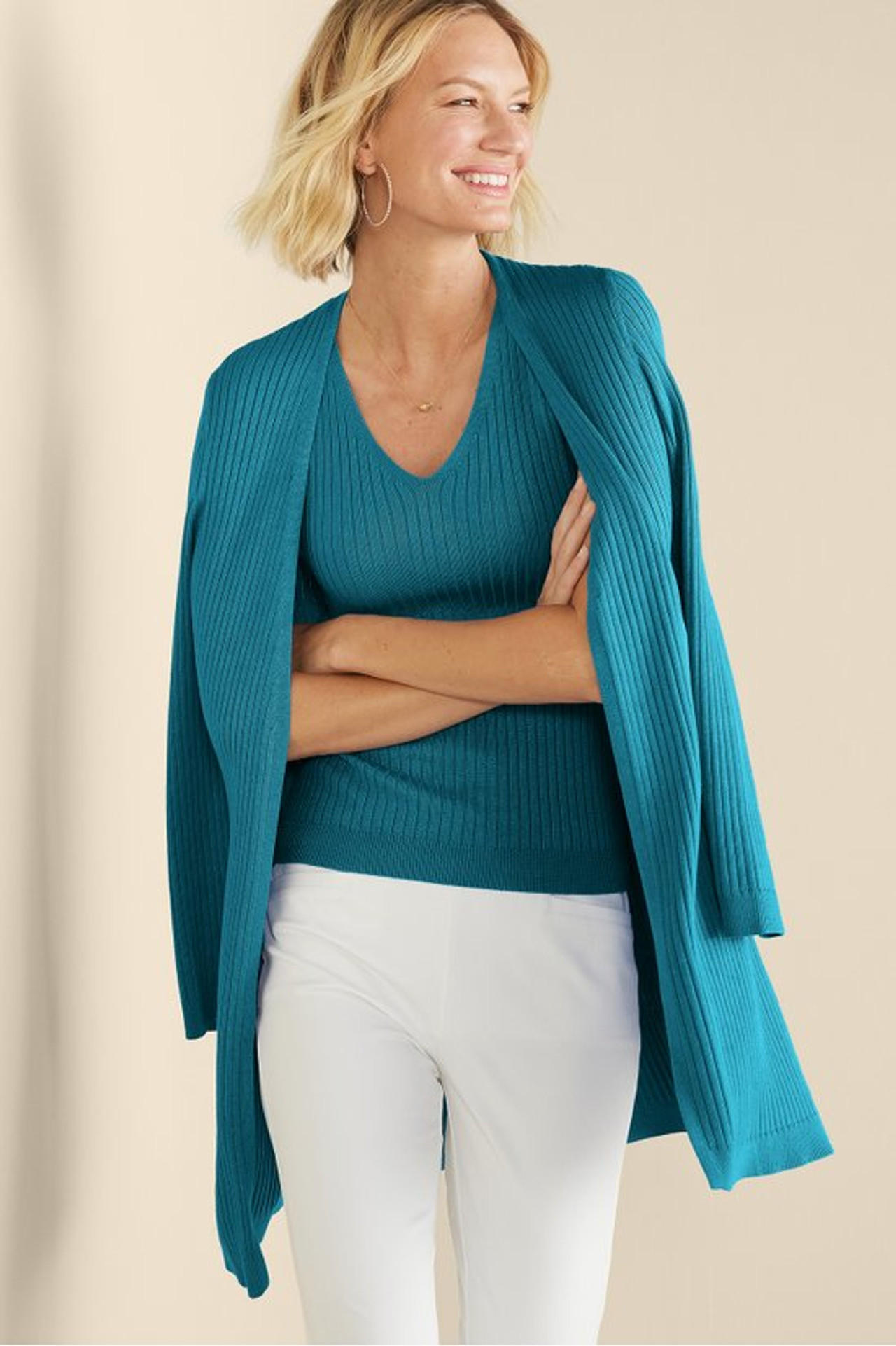 SoftEssential™ Ribbed Sweater Tank - Soft Surroundings Outlet