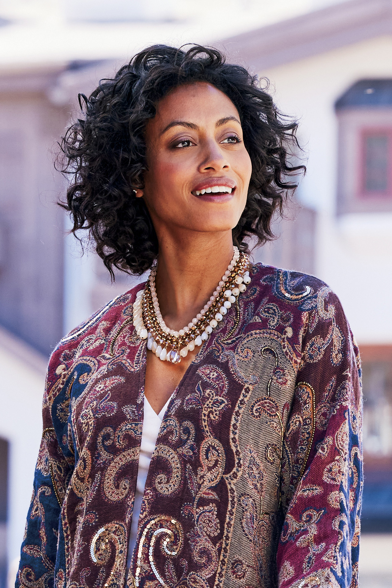 Hazel Bead Drops Necklace - Soft Surroundings Outlet