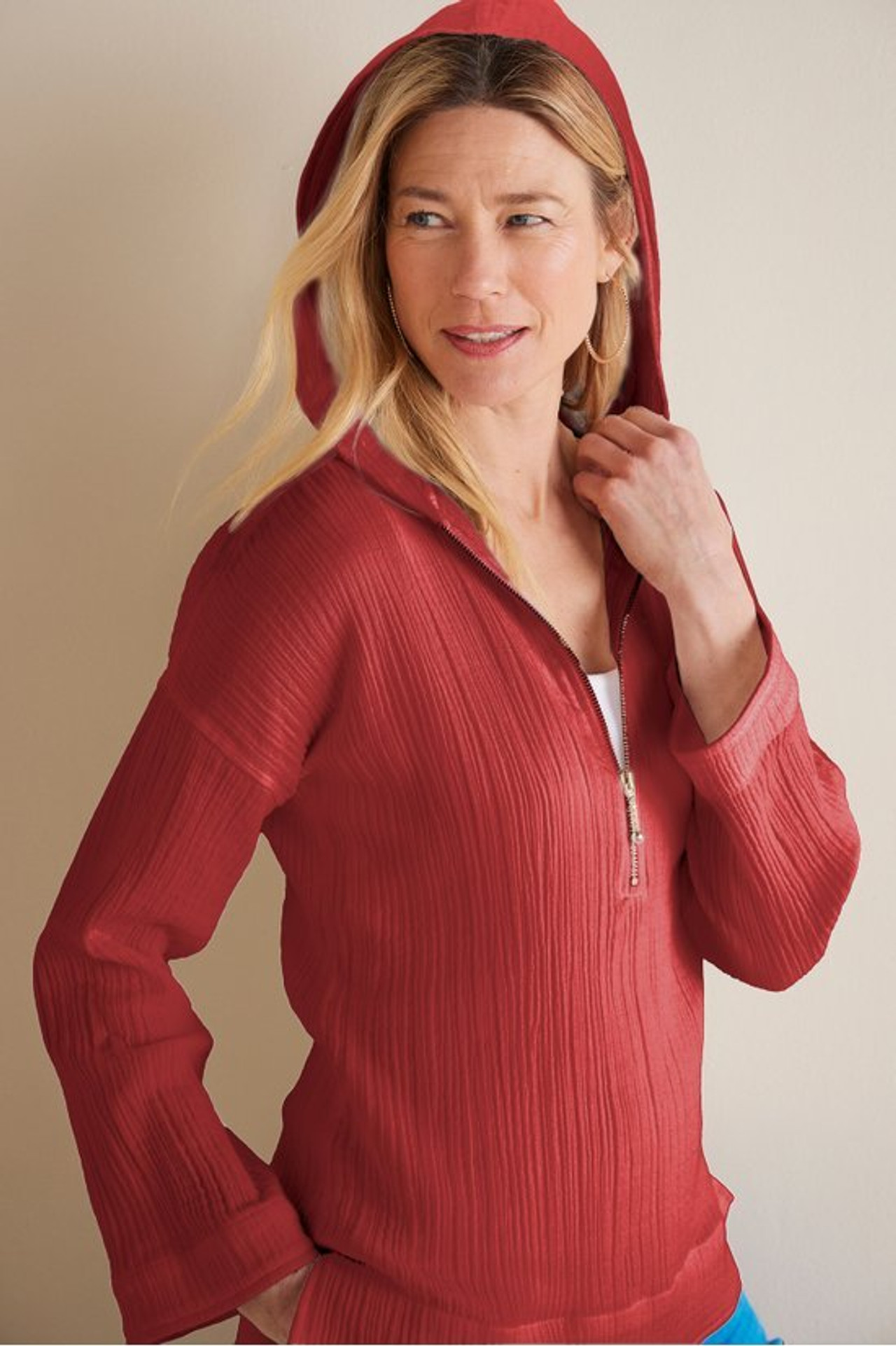 Kemia Gauze Hoodie - Soft Surroundings Outlet