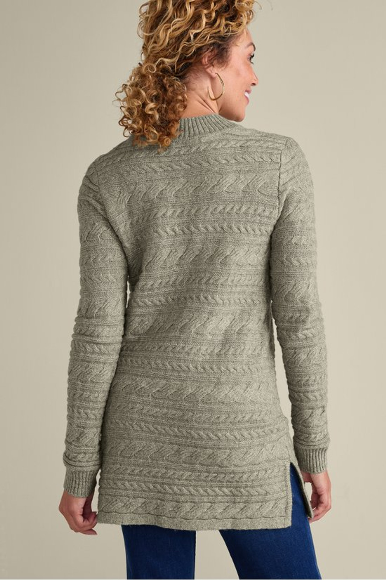 Alena Cable Sweater Tunic - Soft Surroundings Outlet
