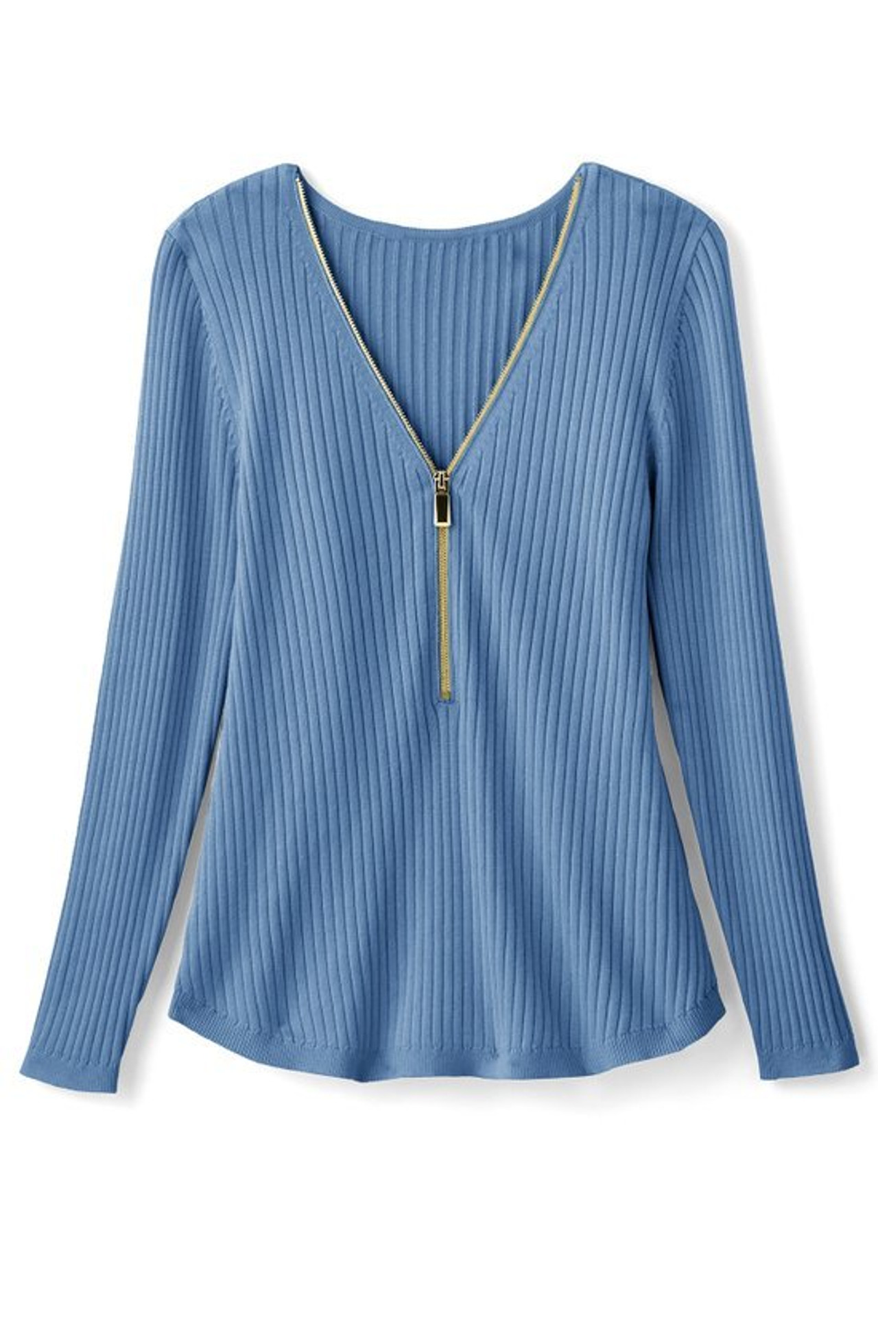 SoftEssential™ Ribbed Valentina Sweater - Soft Surroundings Outlet