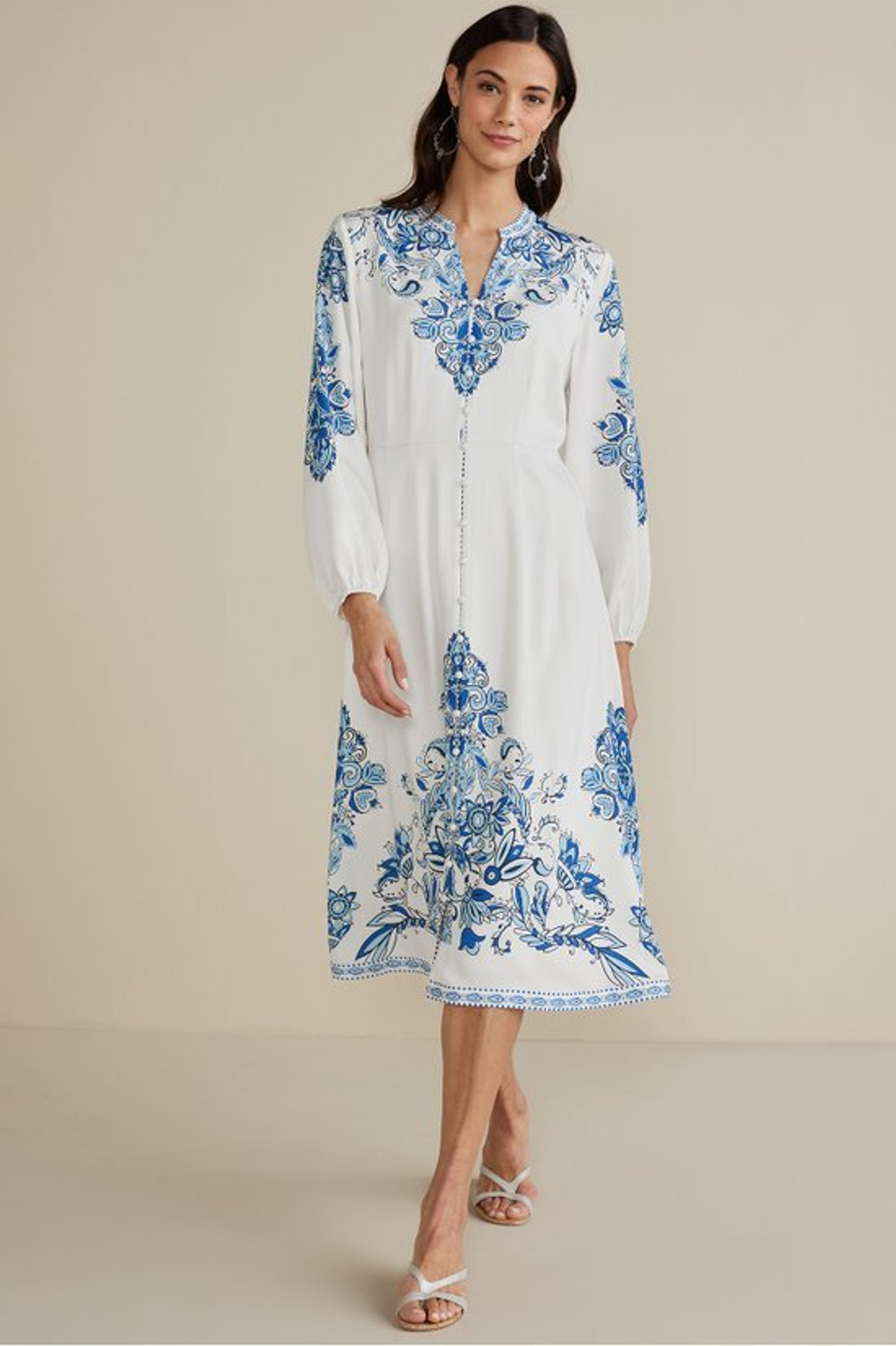 Louise Midi Dress - Soft Surroundings Outlet