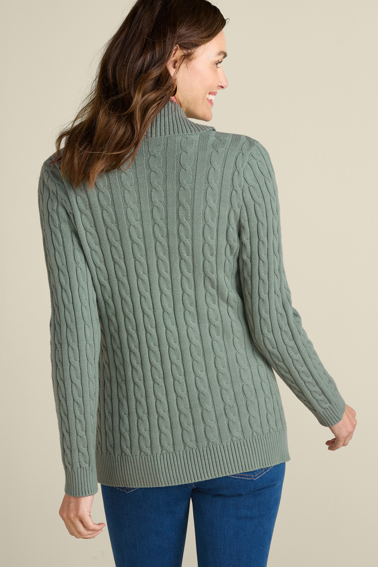 Ivey Cable Knit Cardigan - Soft Surroundings Outlet