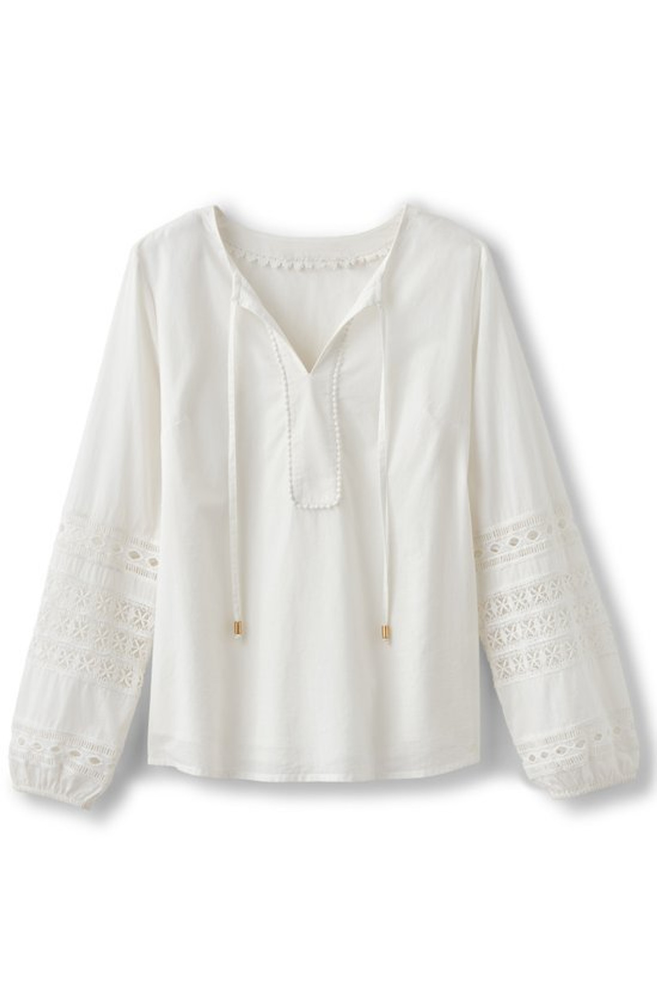 Prospera Lace Trim Top - Soft Surroundings Outlet