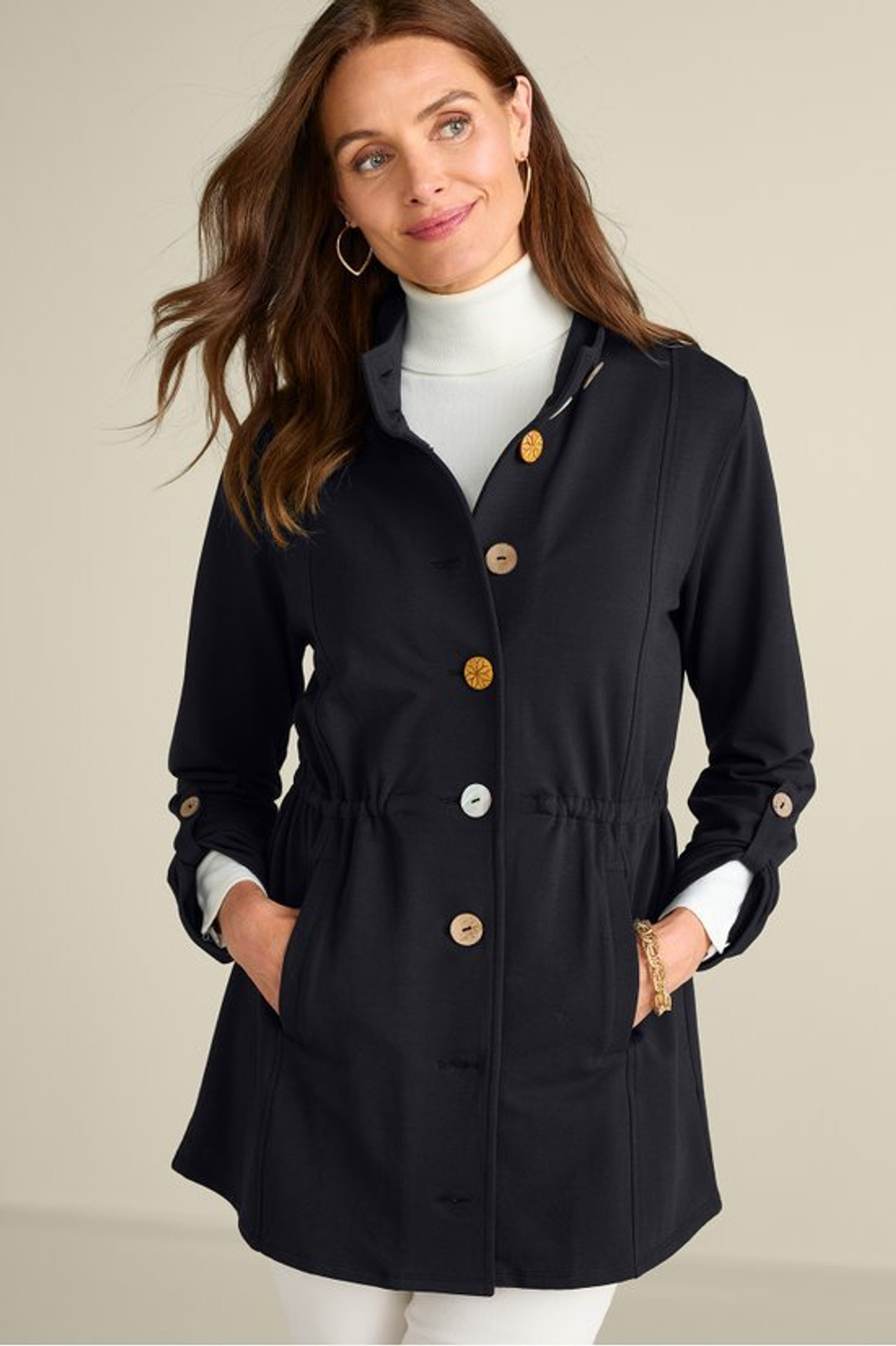 Caprice French Terry Jacket - Soft Surroundings Outlet