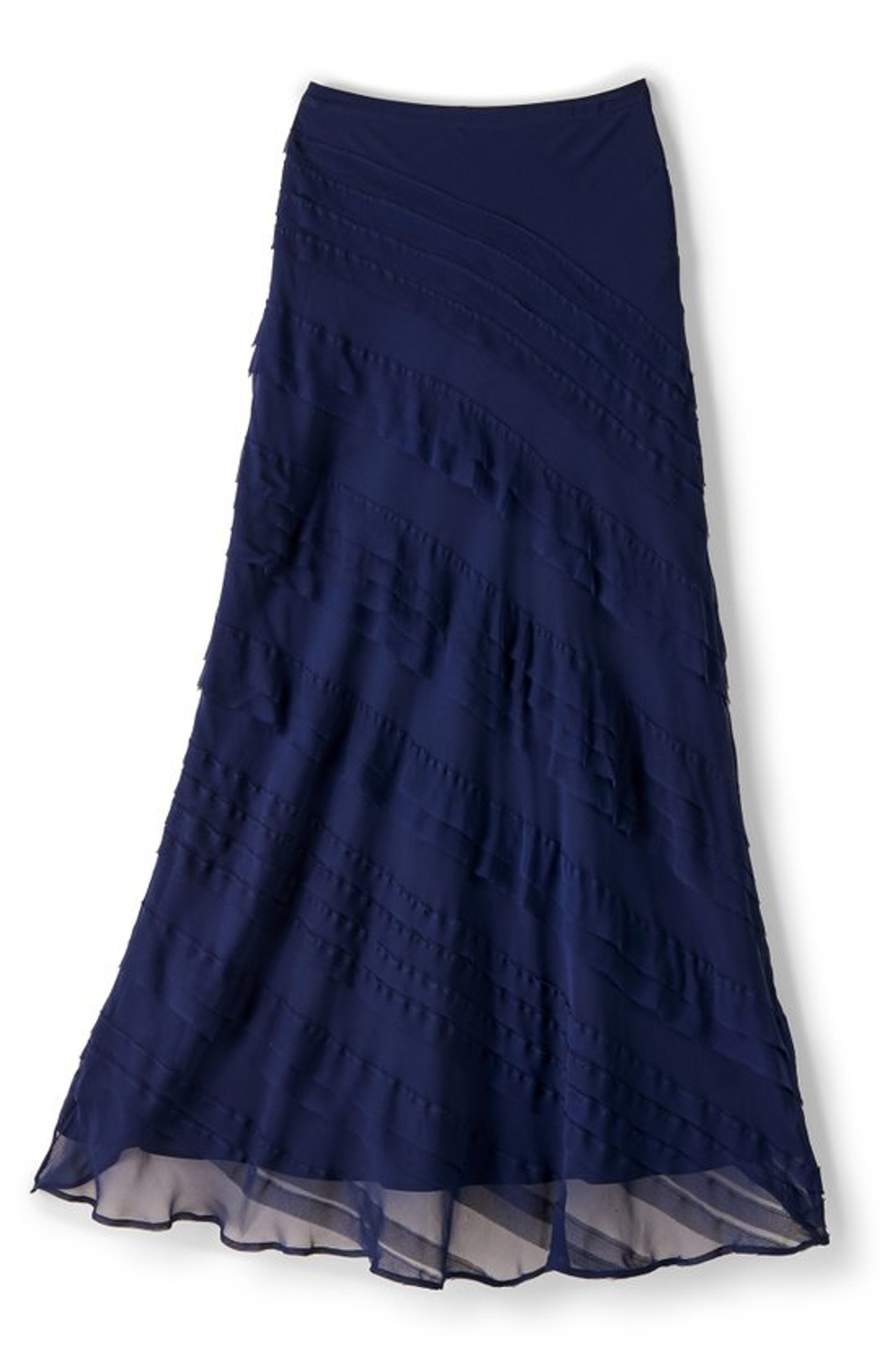 Silk Tiered Skirt - Soft Surroundings Outlet