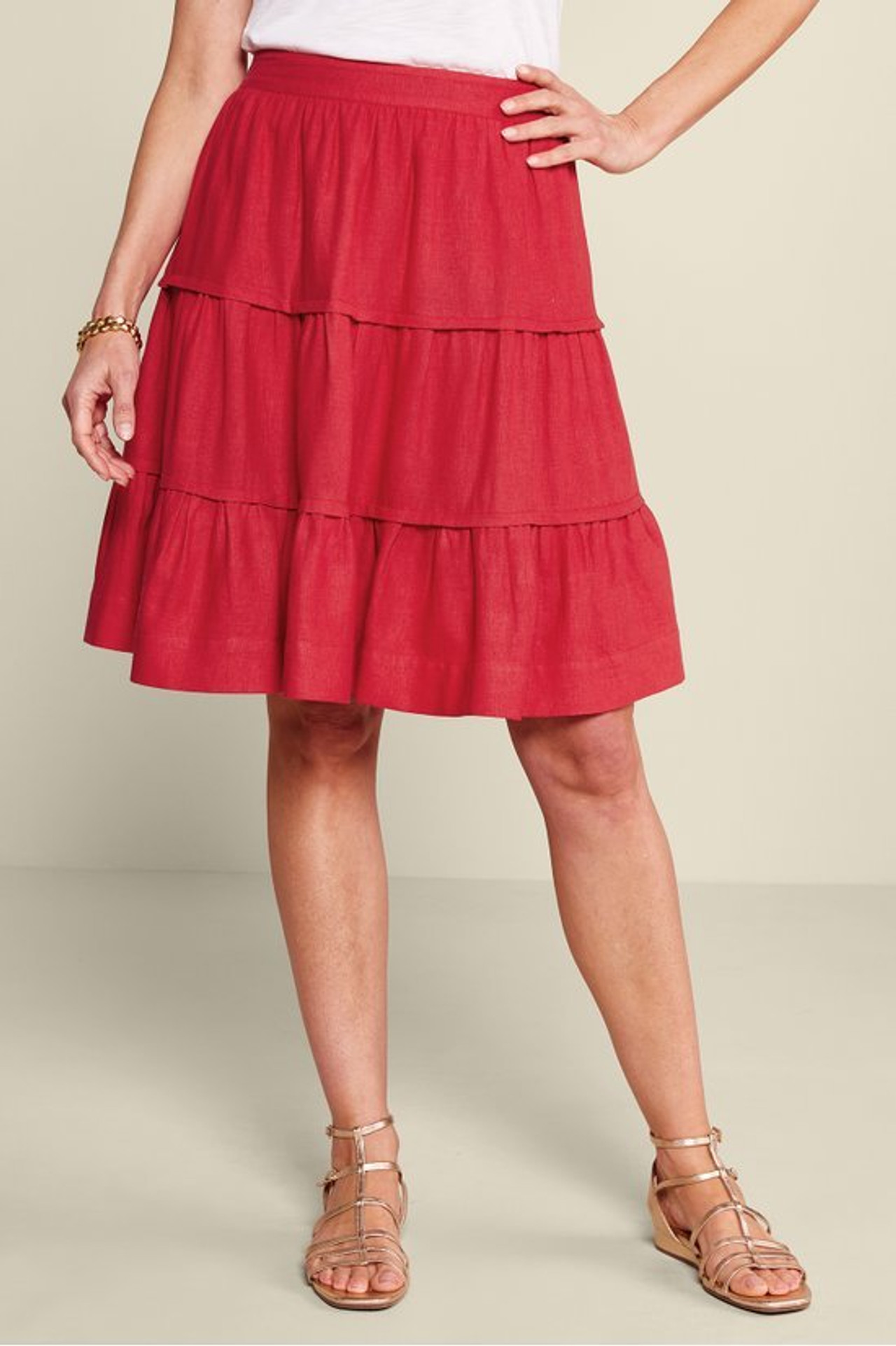 Talisa Linen Blend Skirt - Soft Surroundings Outlet