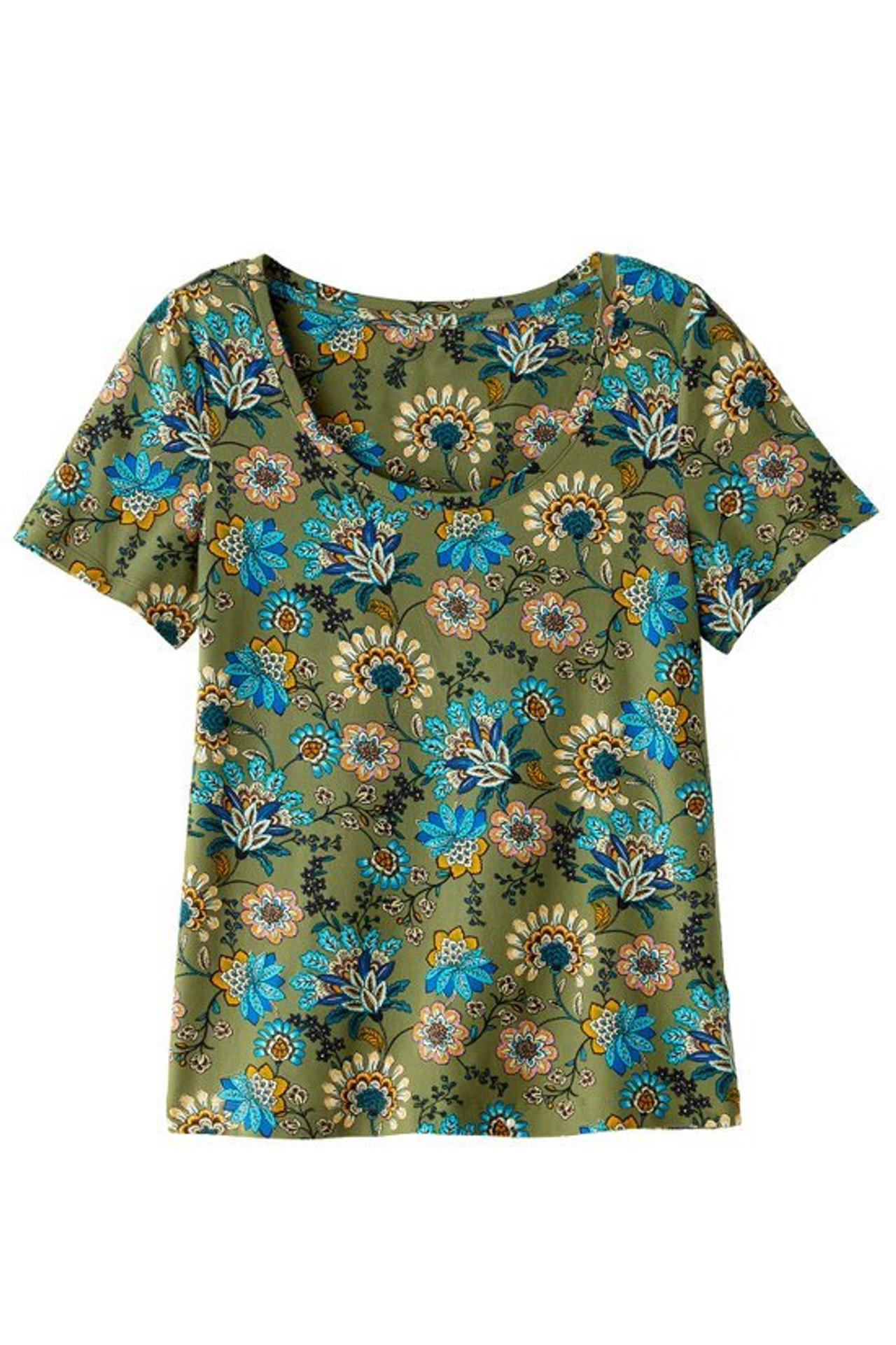 SoftEssential™ Supima® Short Sleeve Tee - Soft Surroundings Outlet