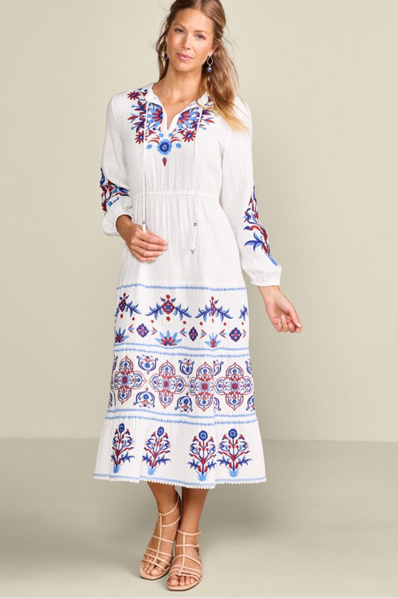 Sarnia Gauze Midi Dress - Soft Surroundings Outlet
