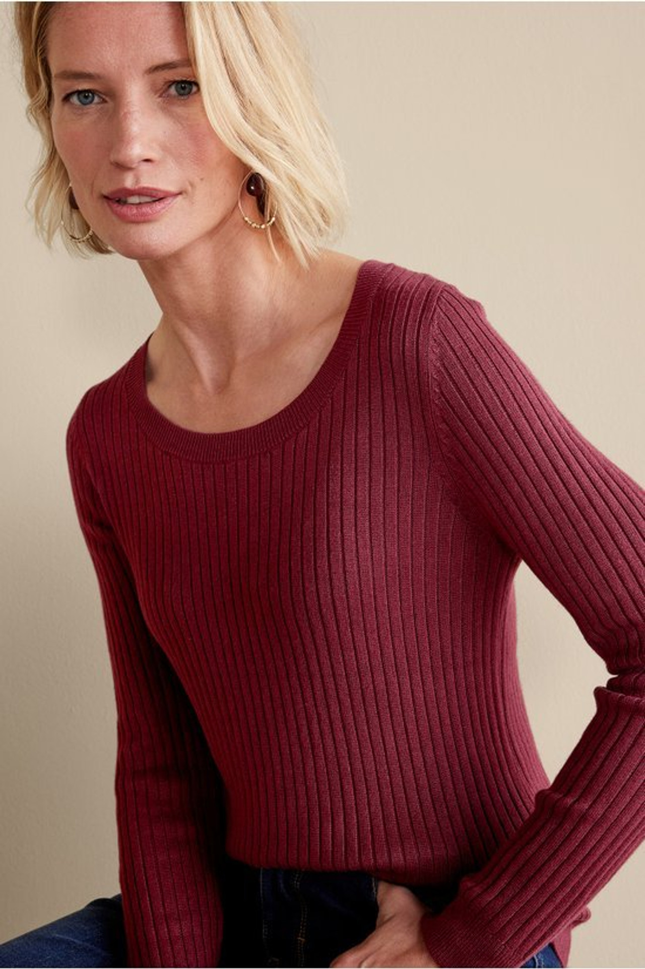 SoftEssential™ Ribbed Pullover Sweater - Soft Surroundings Outlet