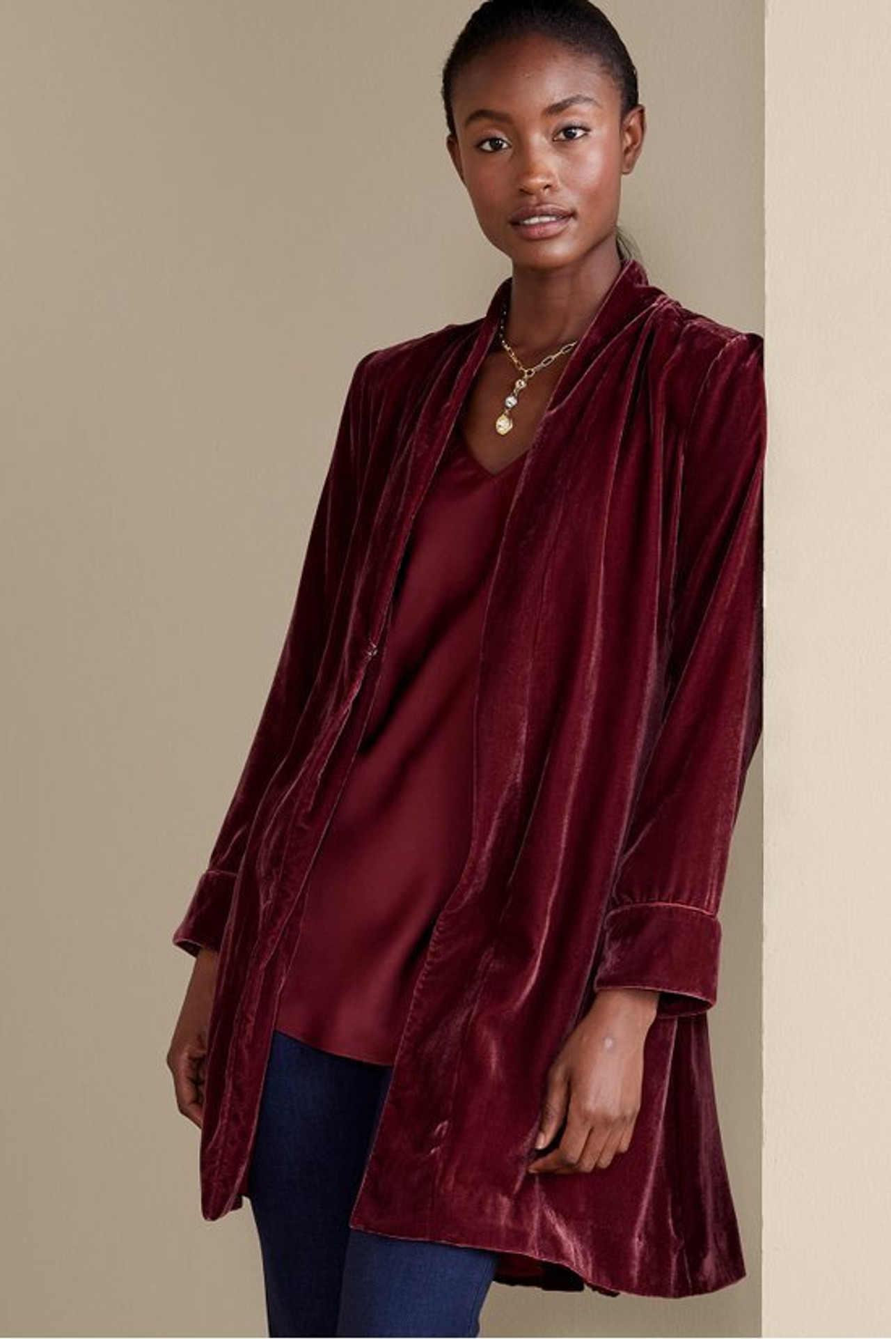 Aria Velvet Jacket - Soft Surroundings Outlet