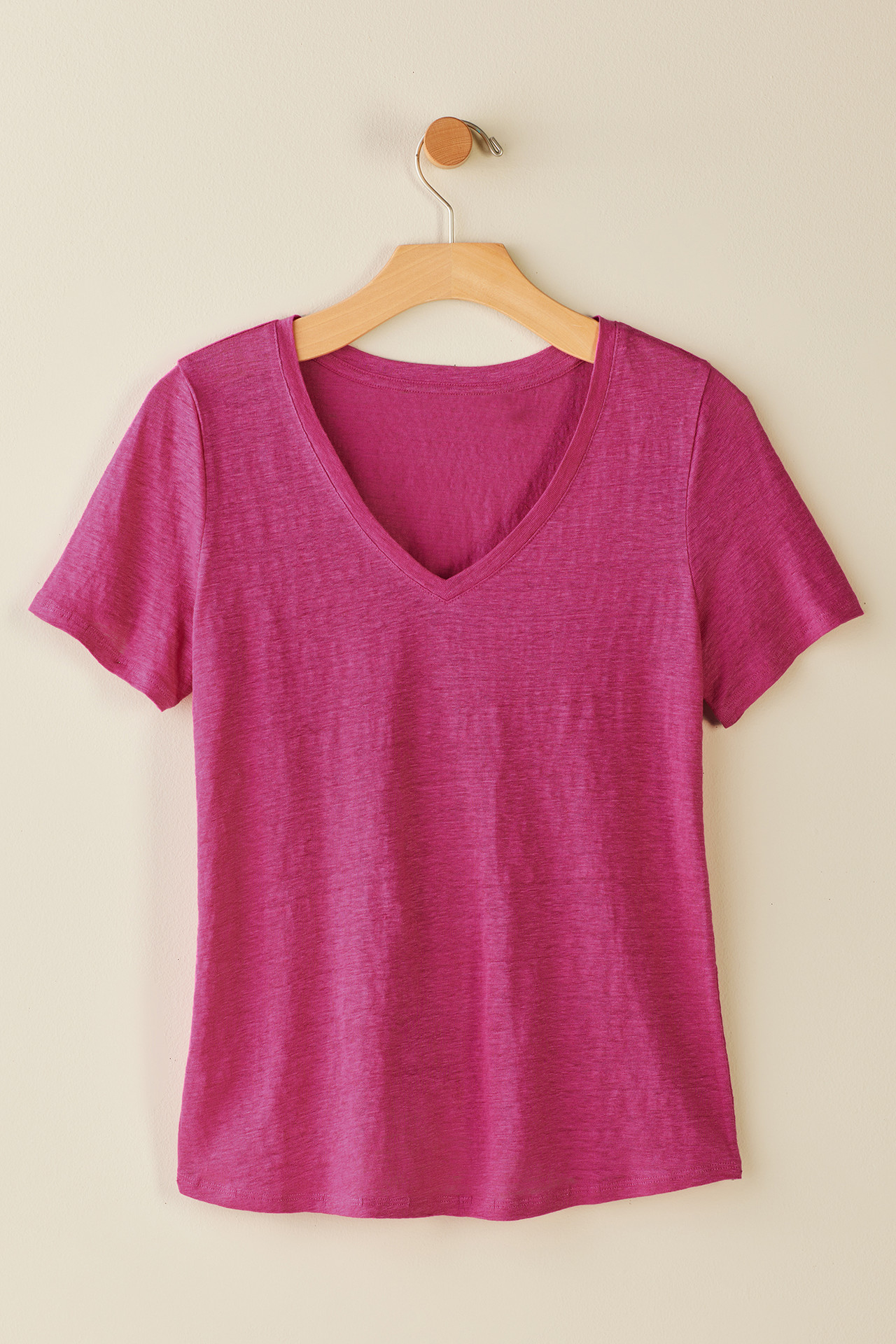 Aubrey Linen Slub Tee - Soft Surroundings Outlet