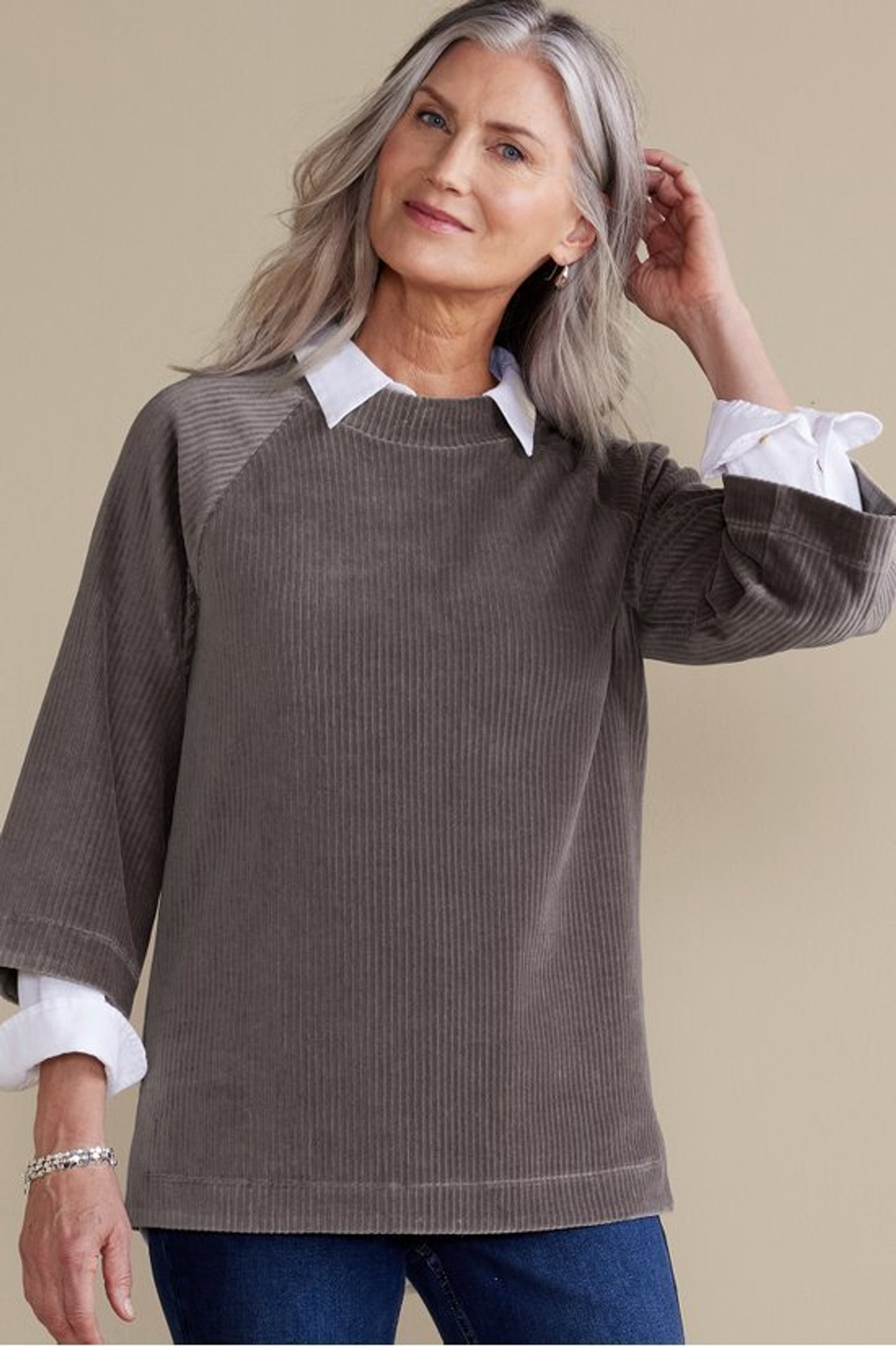 Samina Corduroy Pullover - Soft Surroundings Outlet