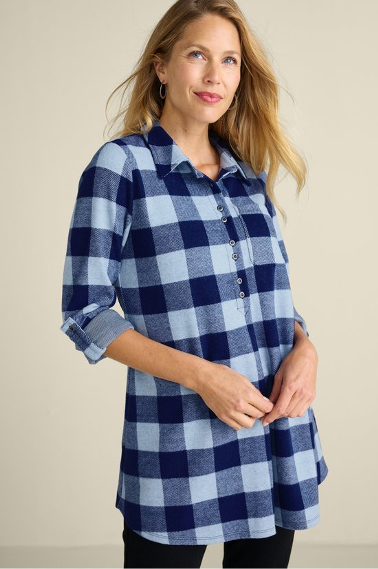 Mad About Plaid Tunic - Soft Surroundings Outlet