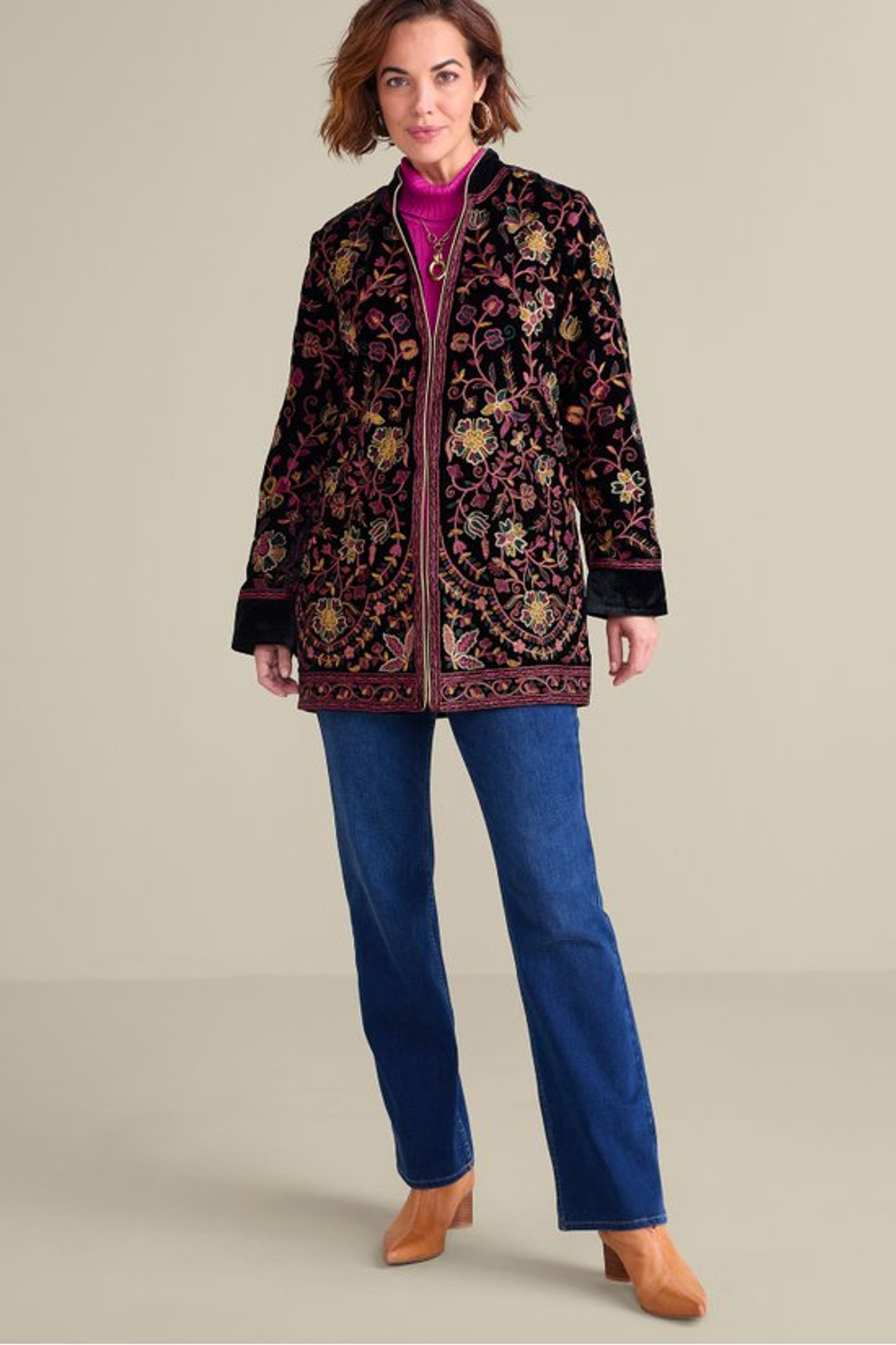 Astrid Velvet Jacket - Soft Surroundings Outlet