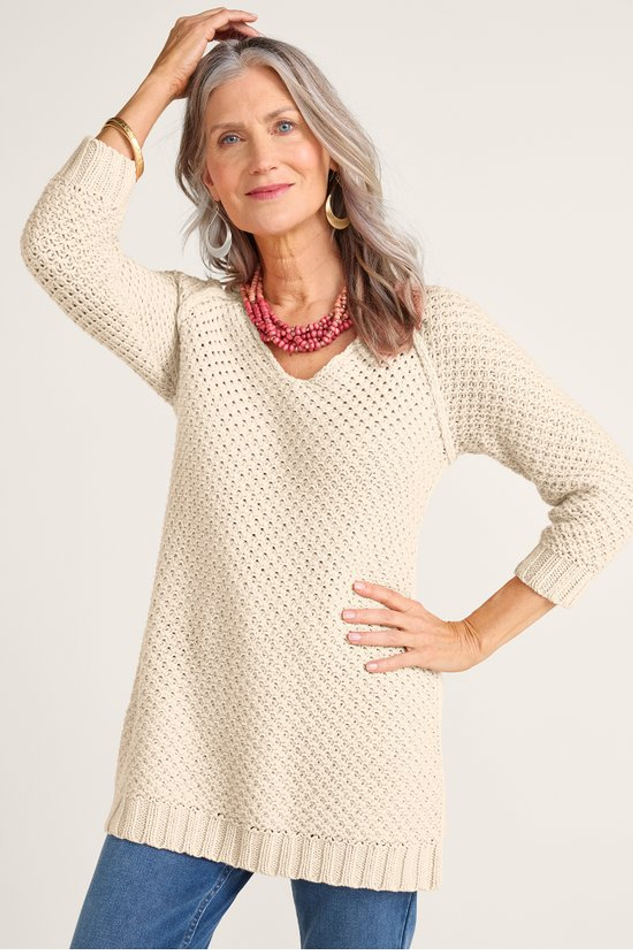 Bar Harbor Sweater Tunic - Soft Surroundings Outlet