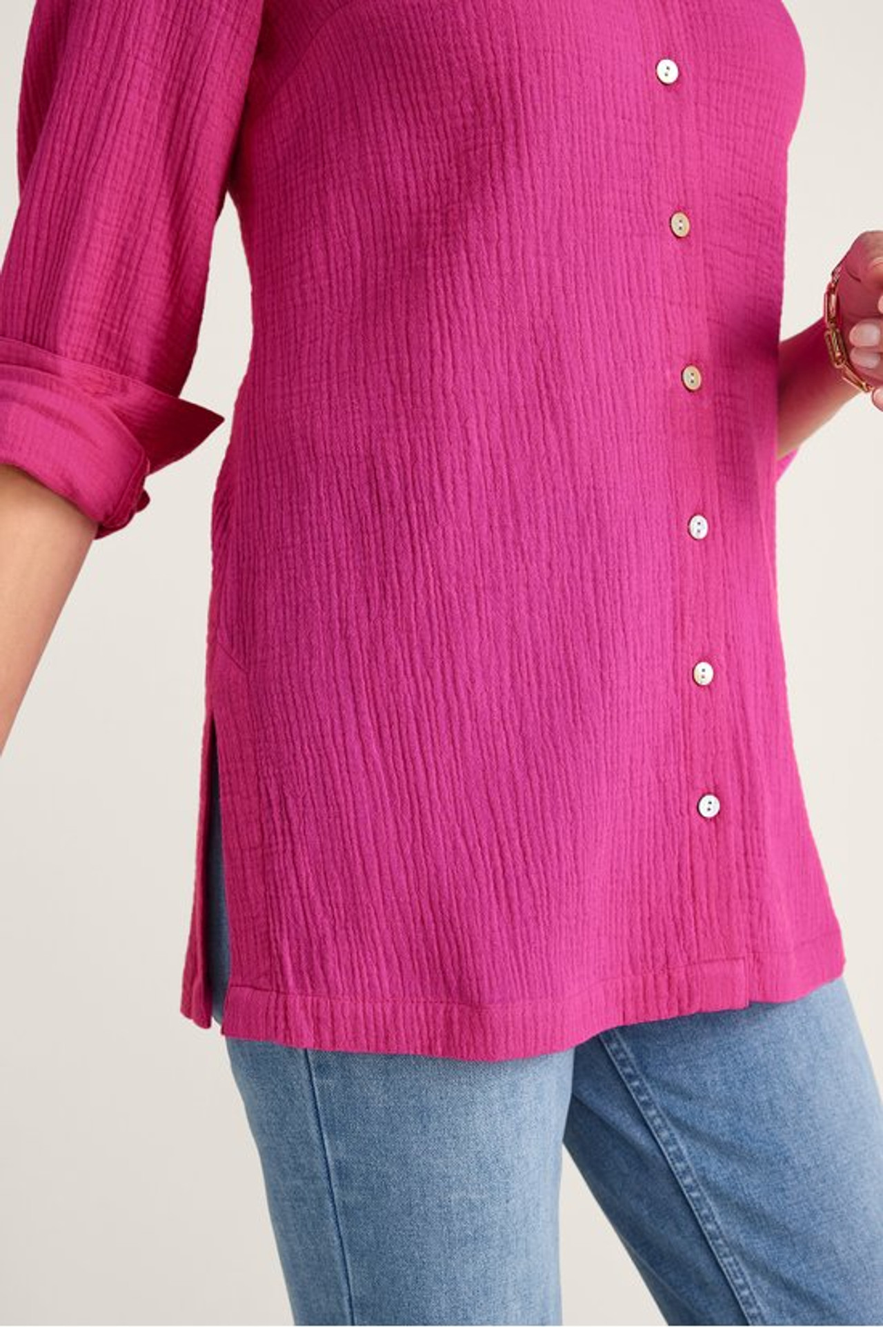 Escambia Gauze Tunic Shirt - Soft Surroundings Outlet