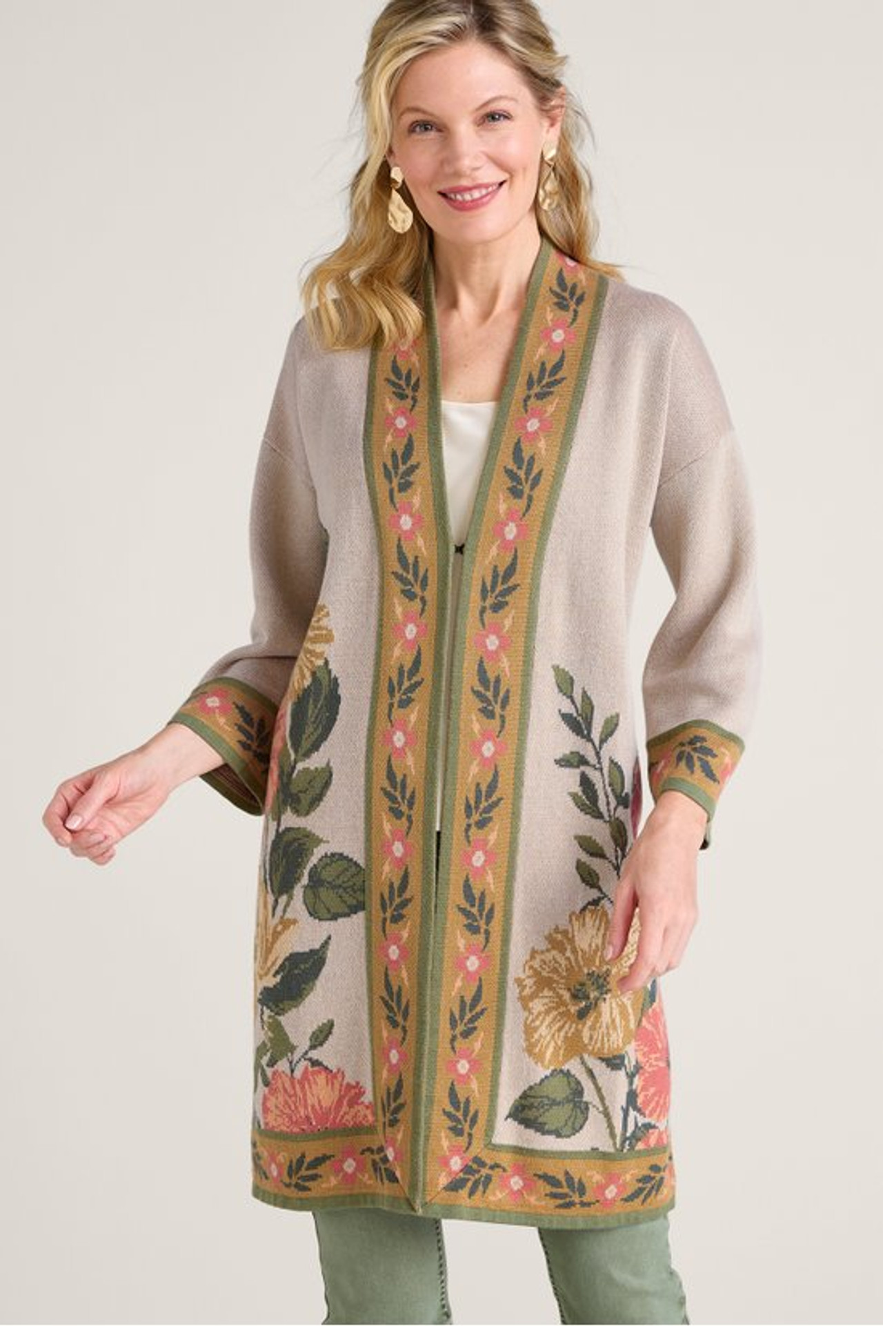 Moxie Jacquard Cardigan - Soft Surroundings Outlet