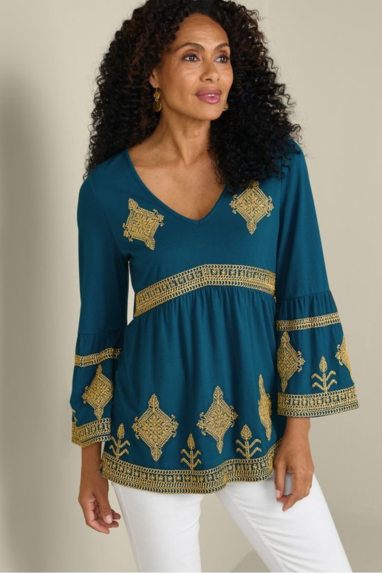 Setara 3/4 Sleeve Top - Soft Surroundings Outlet