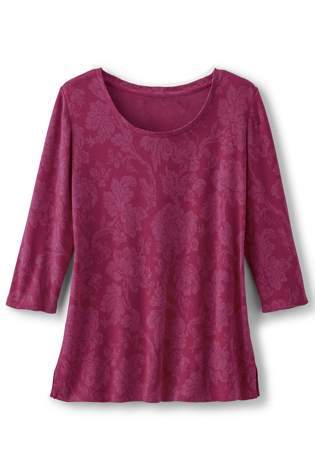 Clarette Jacquard 3/4 Sleeve Tunic - Soft Surroundings Outlet