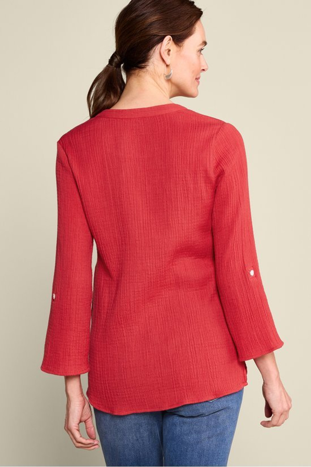 Marley Gauze Tunic - Soft Surroundings Outlet