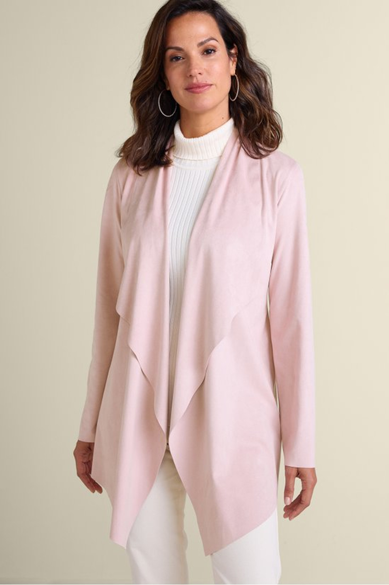 Shape Drape Faux Suede Jacket - Soft Surroundings Outlet