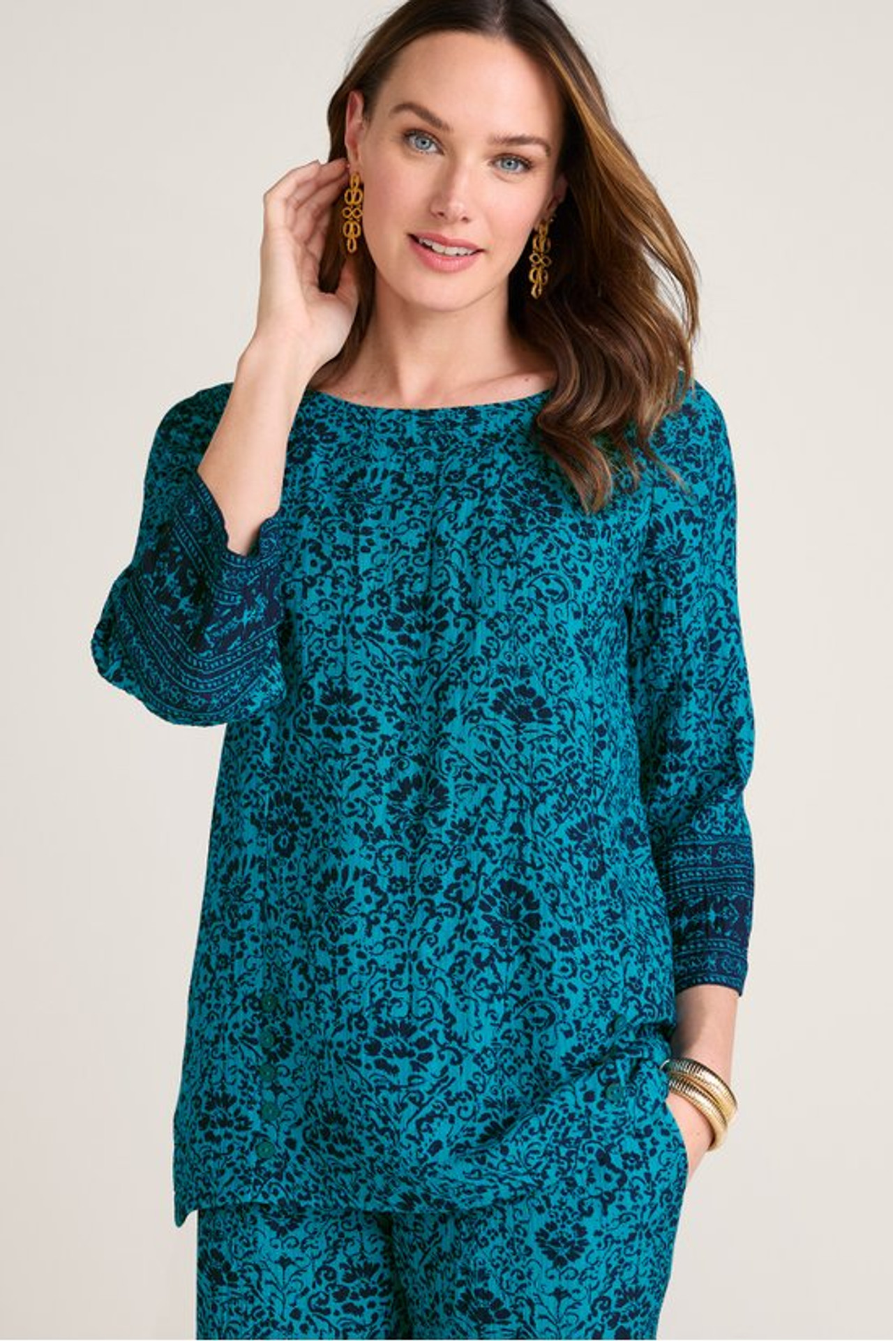 Oceo Gauze Tunic - Soft Surroundings Outlet