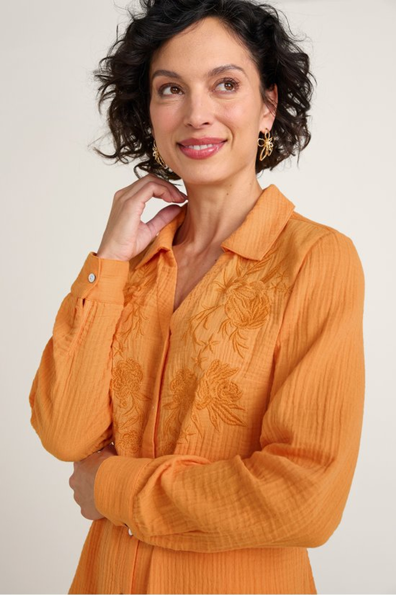 Escambia Gauze Tunic Shirt - Soft Surroundings Outlet