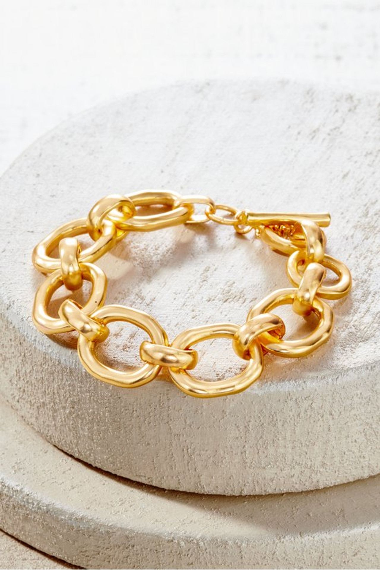 Maia Hammered Chain Bracelet - Soft Surroundings Outlet