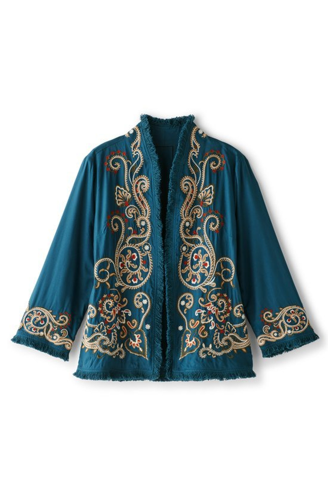 Kiruna Embroidered Jacket - Soft Surroundings Outlet