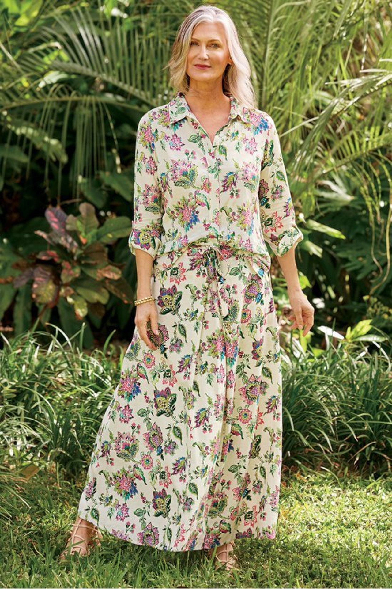 Jordan Linen Blend Skirt - Soft Surroundings Outlet