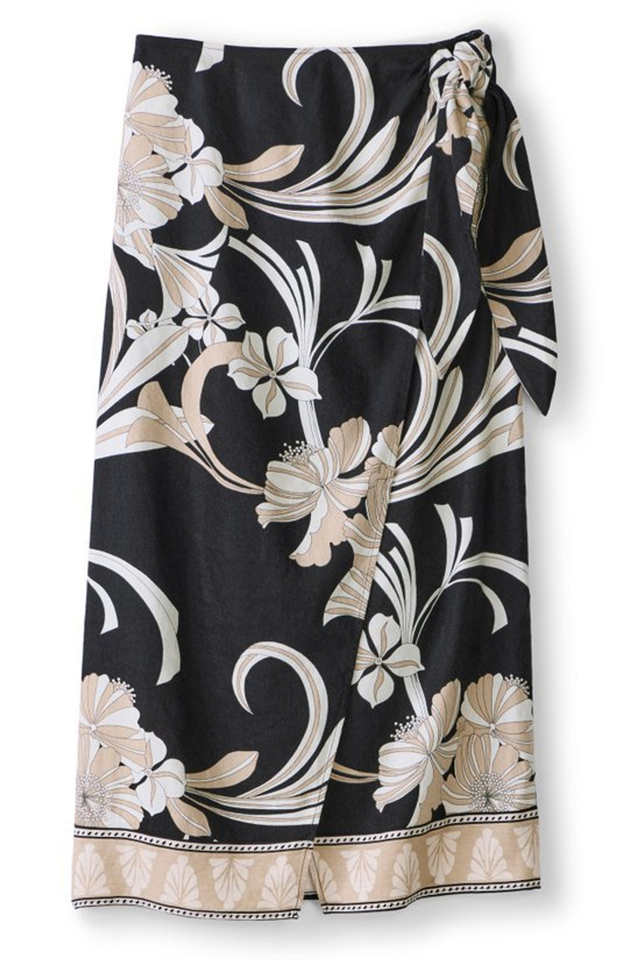 Isla Stretch Linen Midi Skirt - Soft Surroundings Outlet