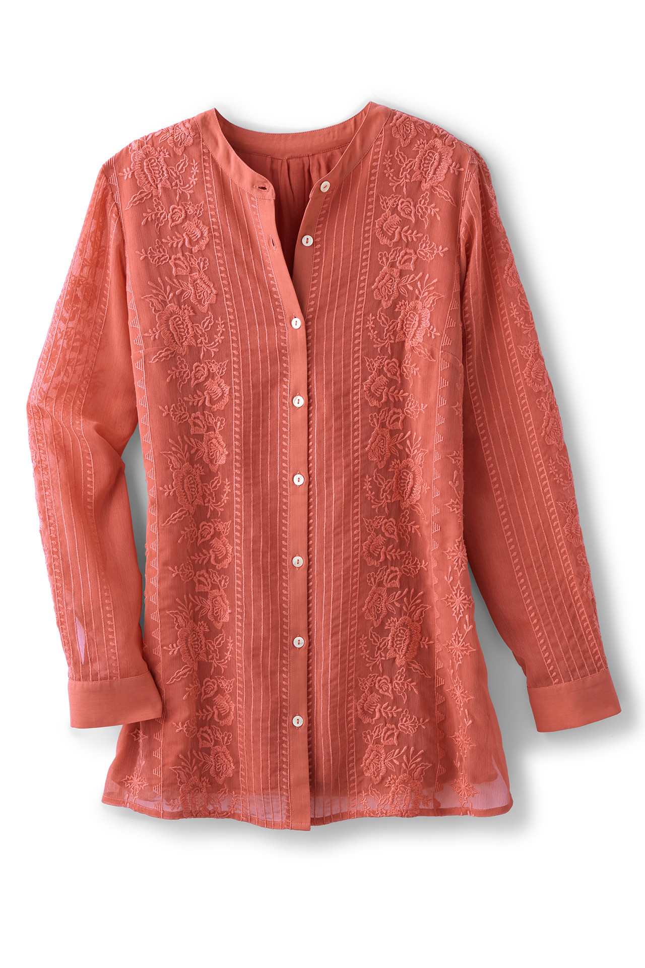 Serafine Embroidered Tunic - Soft Surroundings Outlet
