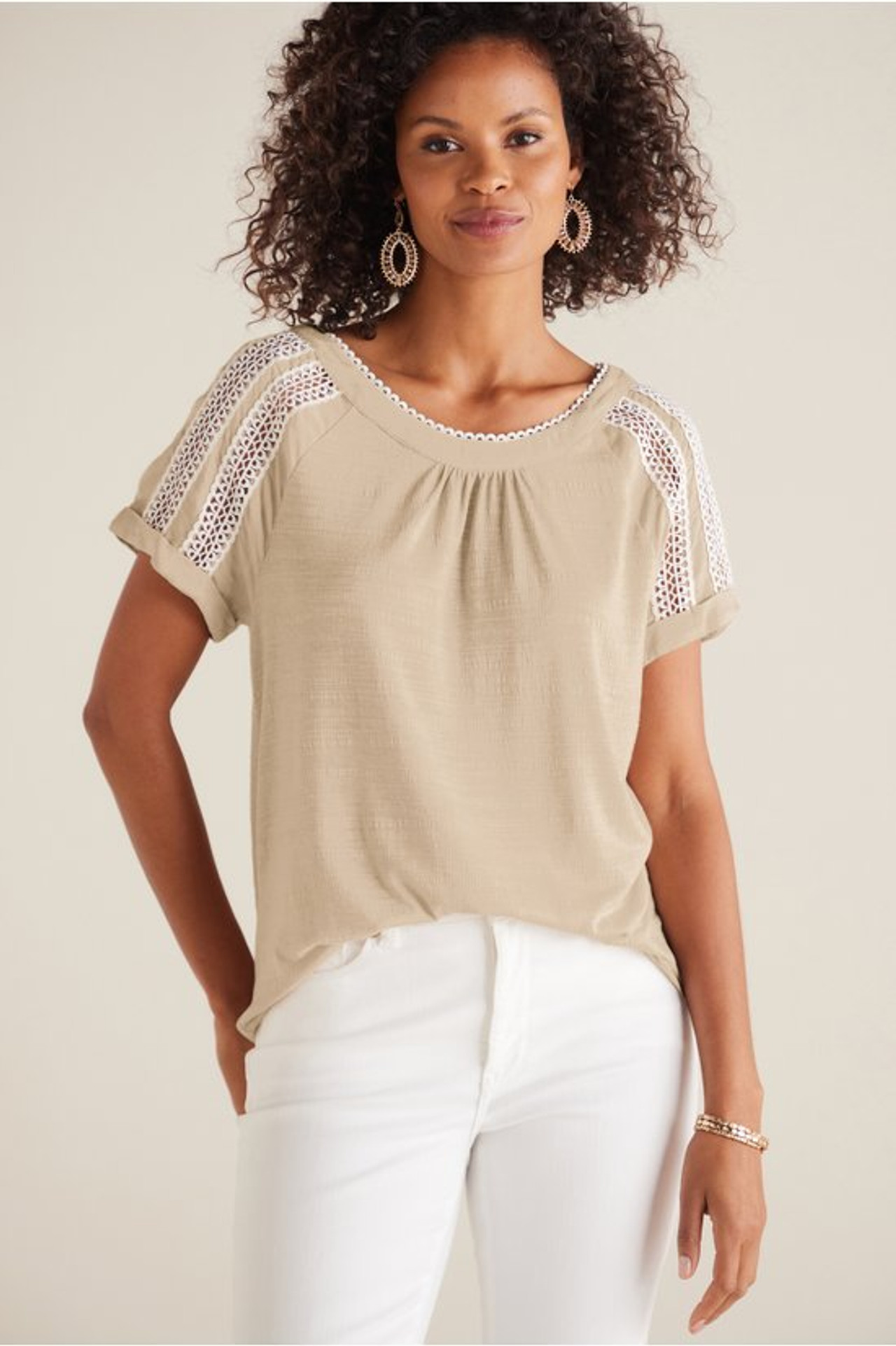 Halle Short Sleeve Top - Soft Surroundings Outlet