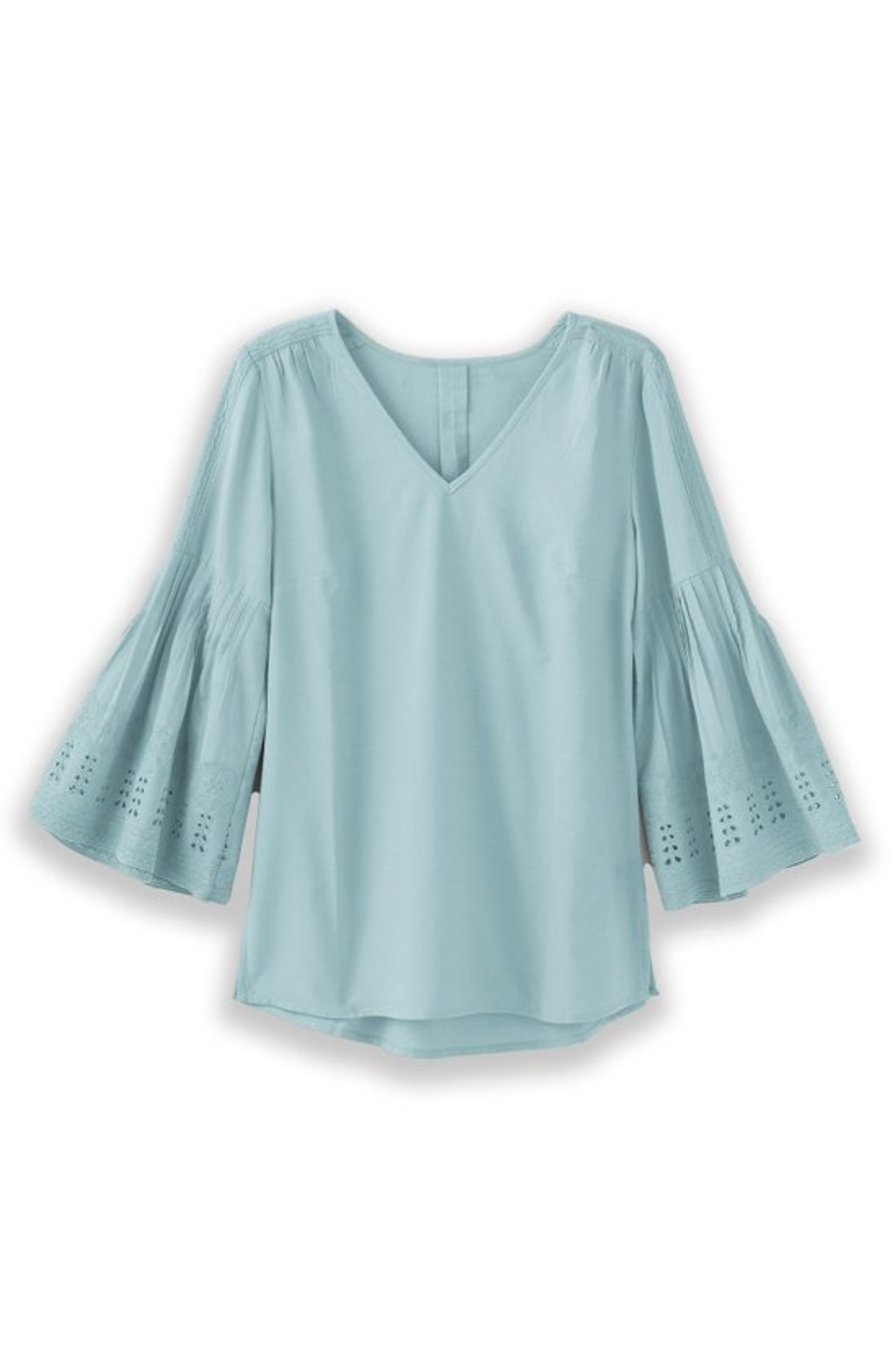 Heloise Eyelet Sleeve Tunic - Soft Surroundings Outlet