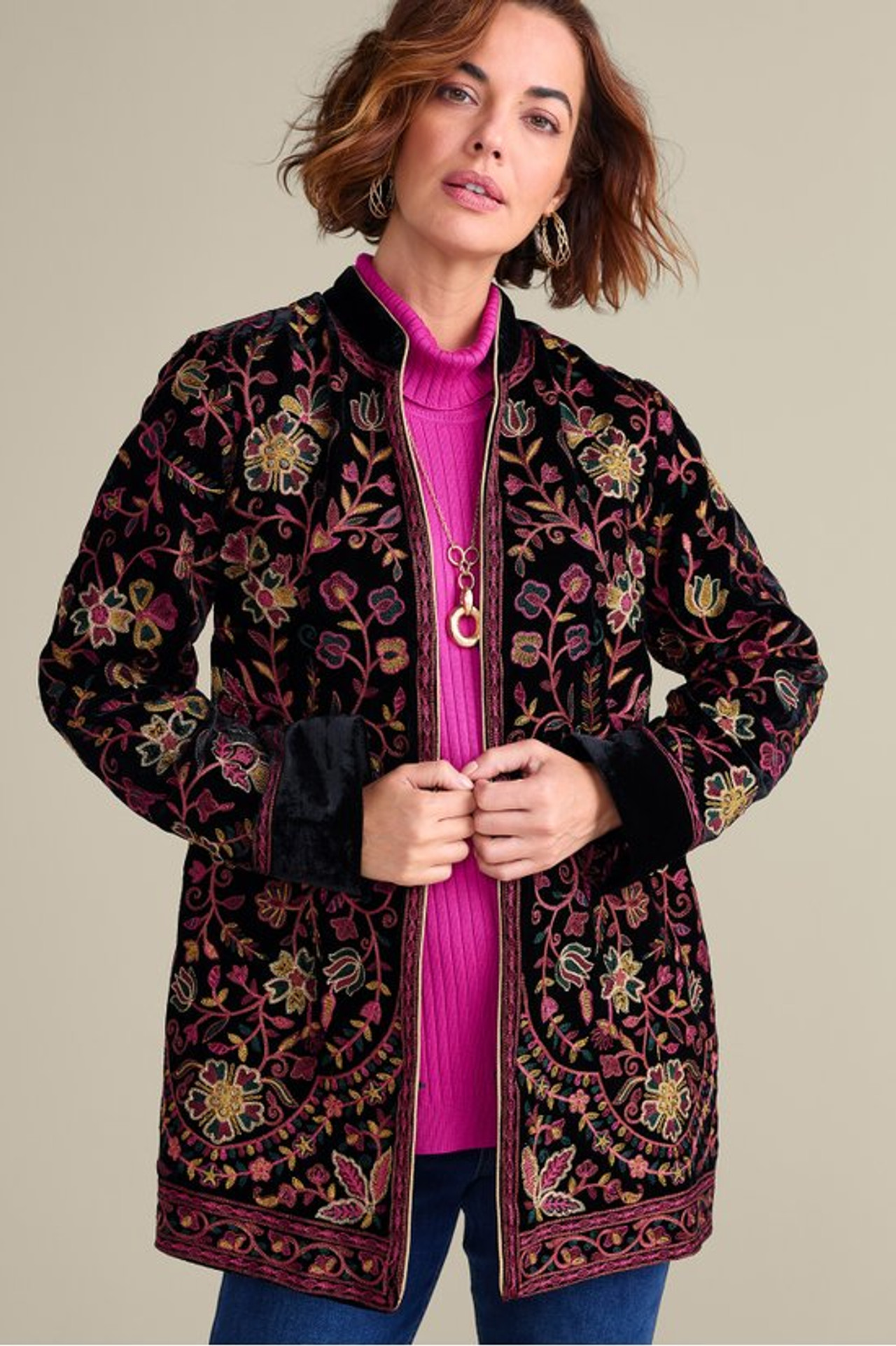Astrid Velvet Jacket - Soft Surroundings Outlet