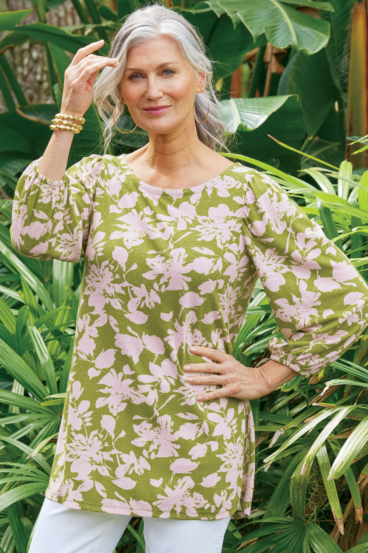 Ainsley Linen Blend Tunic - Soft Surroundings Outlet