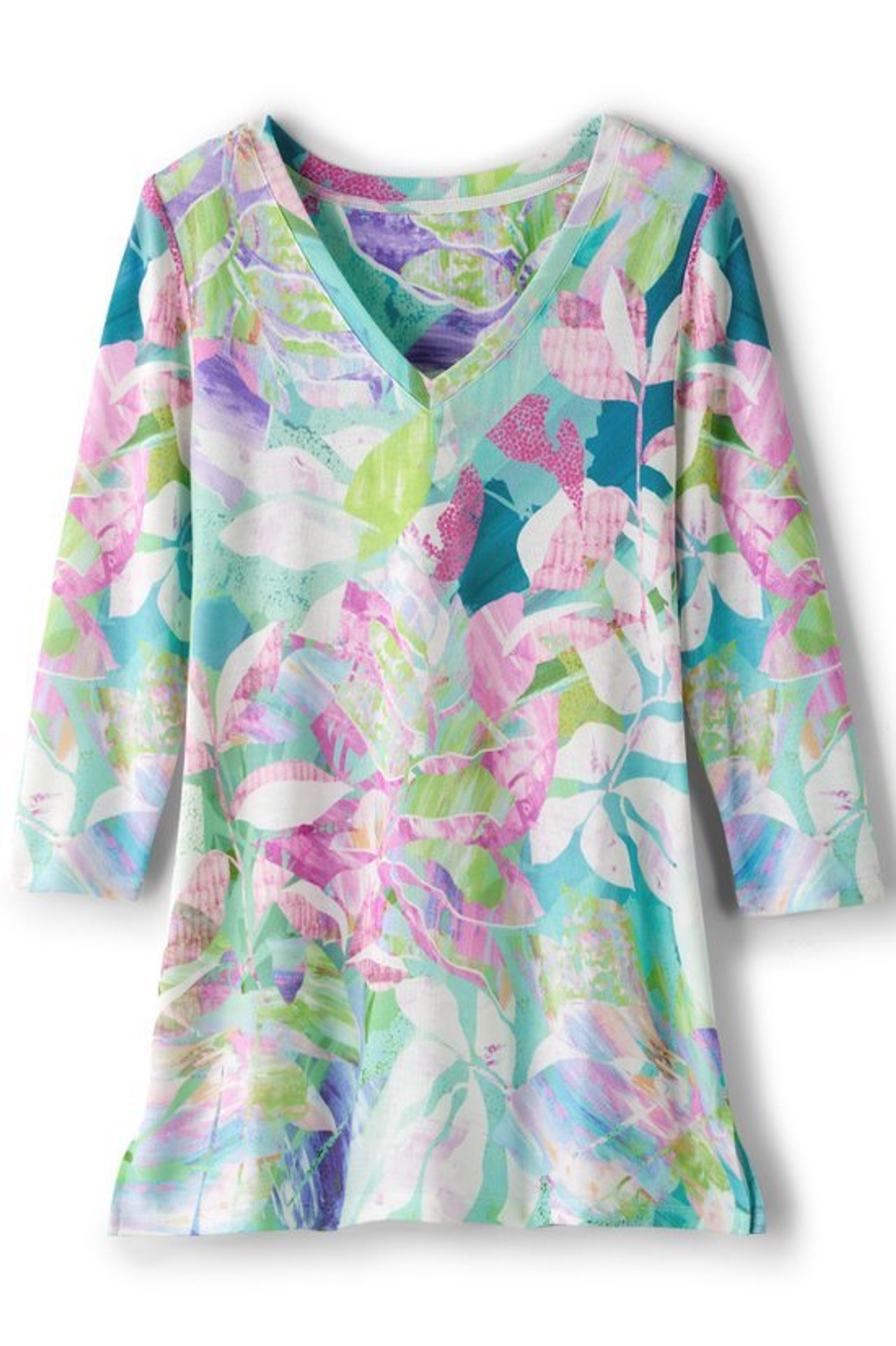 Iris 3/4 Sleeve Tunic - Soft Surroundings Outlet