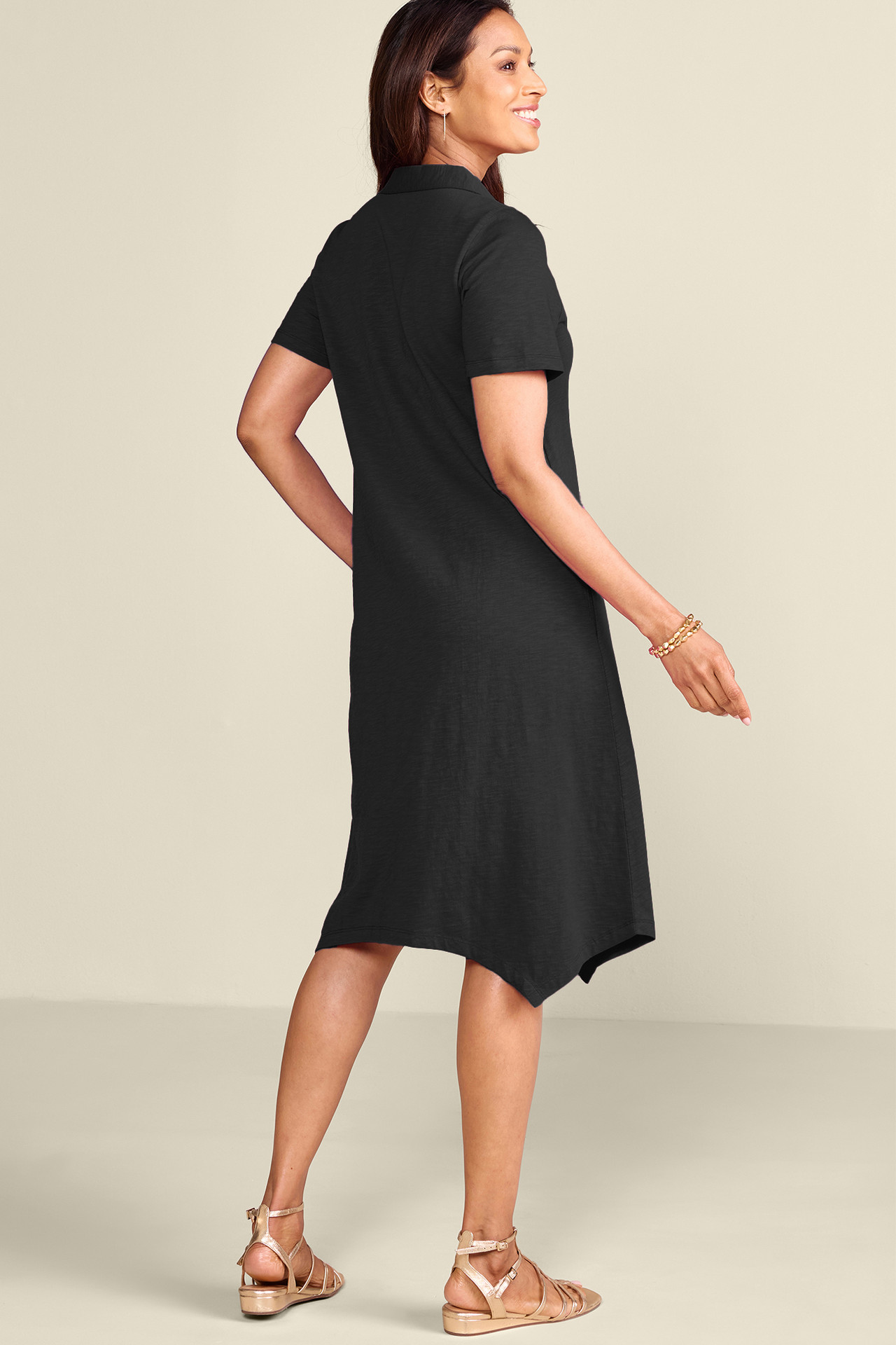 Danielle Button Dress - Soft Surroundings Outlet